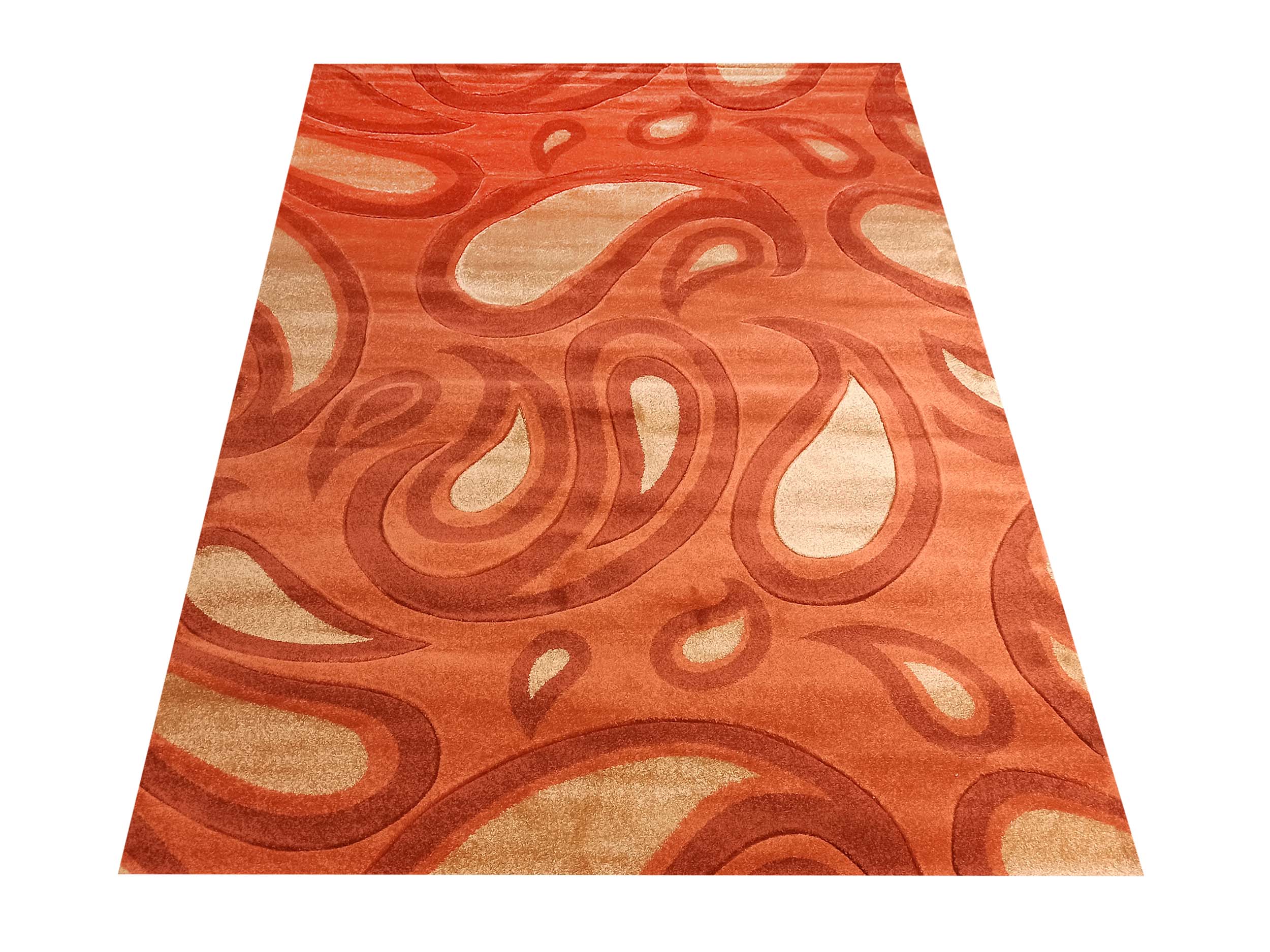 Dywan nowoczesny Fantazja PŁOMYK - TER - pomarańczowy