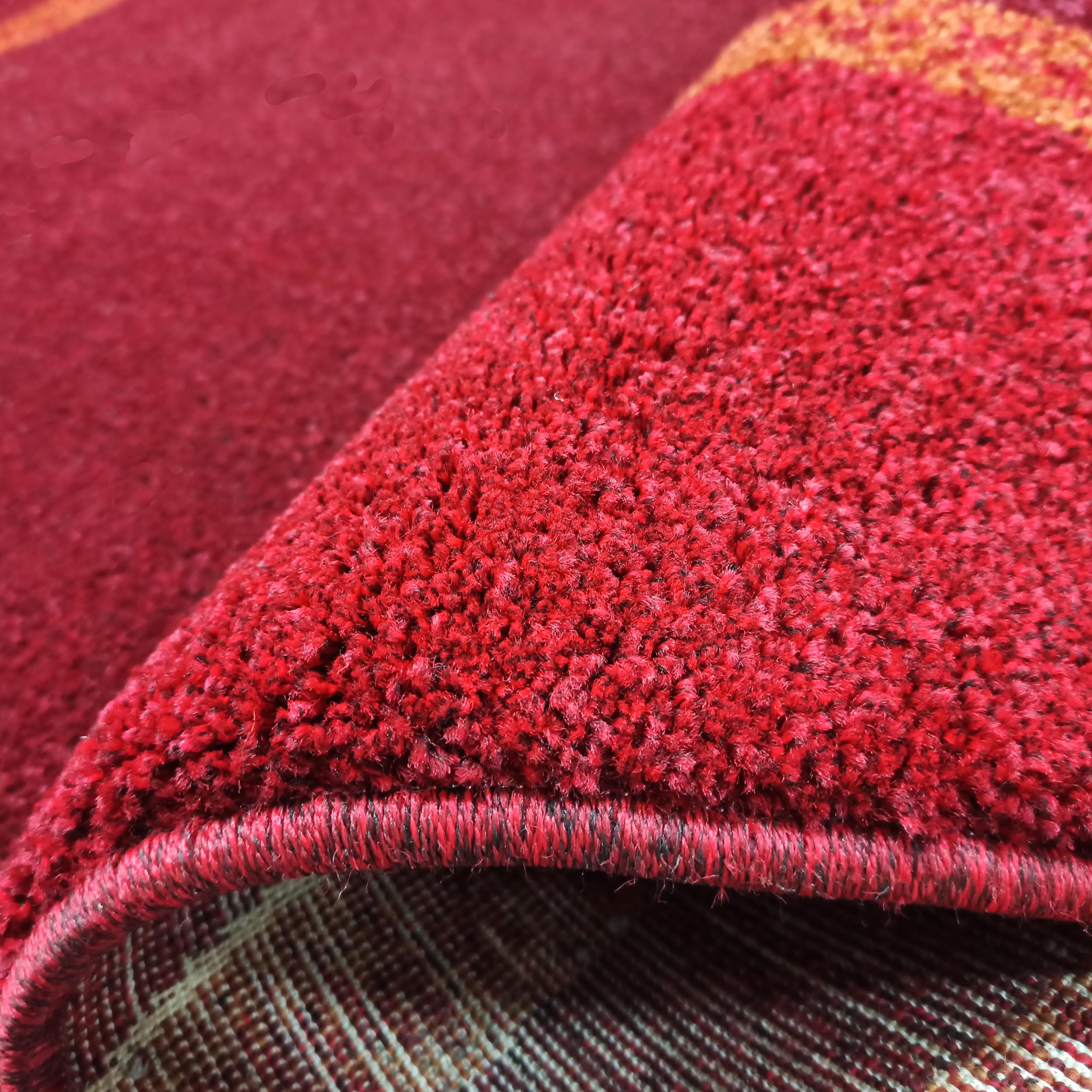 Dywan Nowoczesny Do Salonu Sherpa 09 - czerwono - pomarańczowy