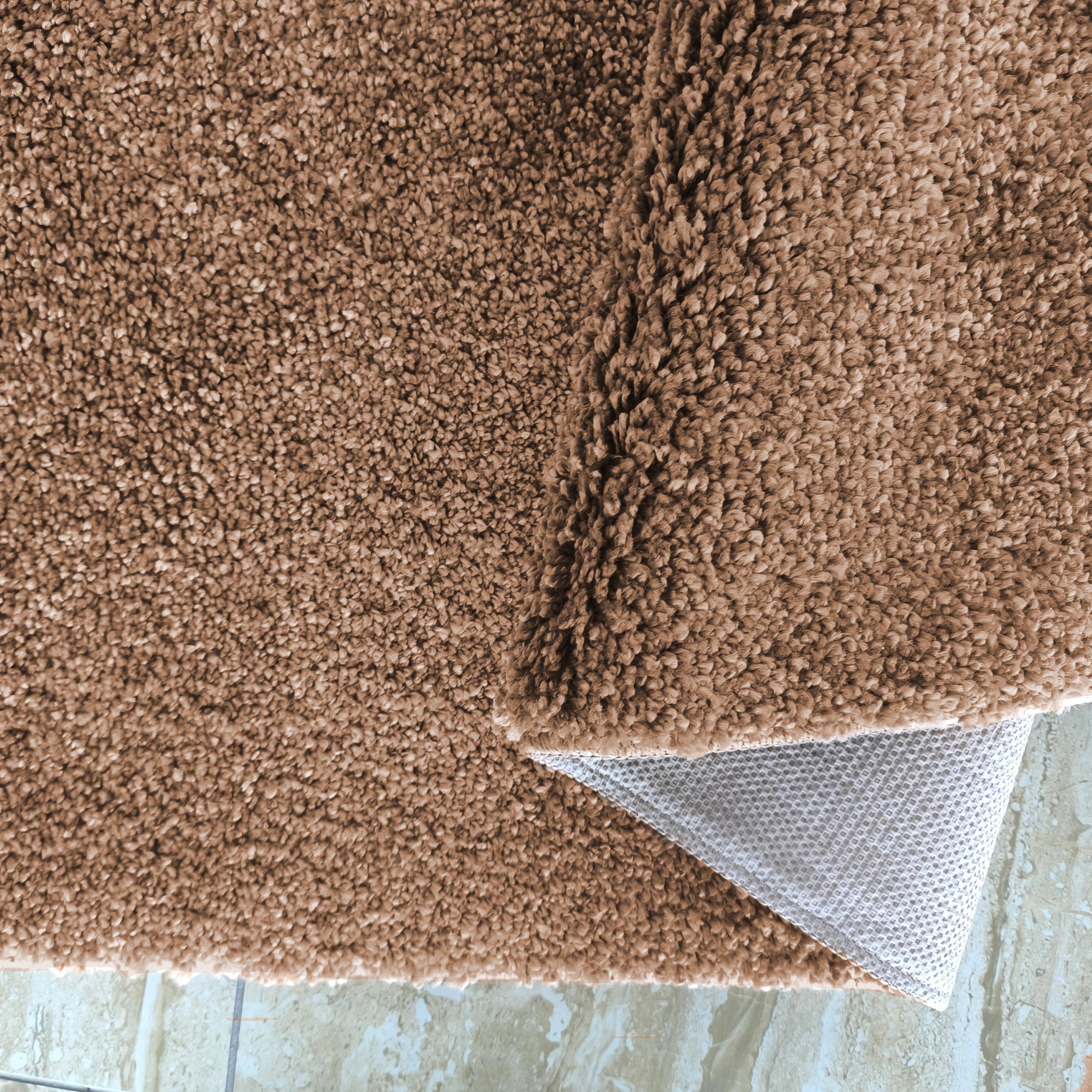 Dywan Kamel Typu Shaggy Nowoczesny Soft - Brązowy jasny