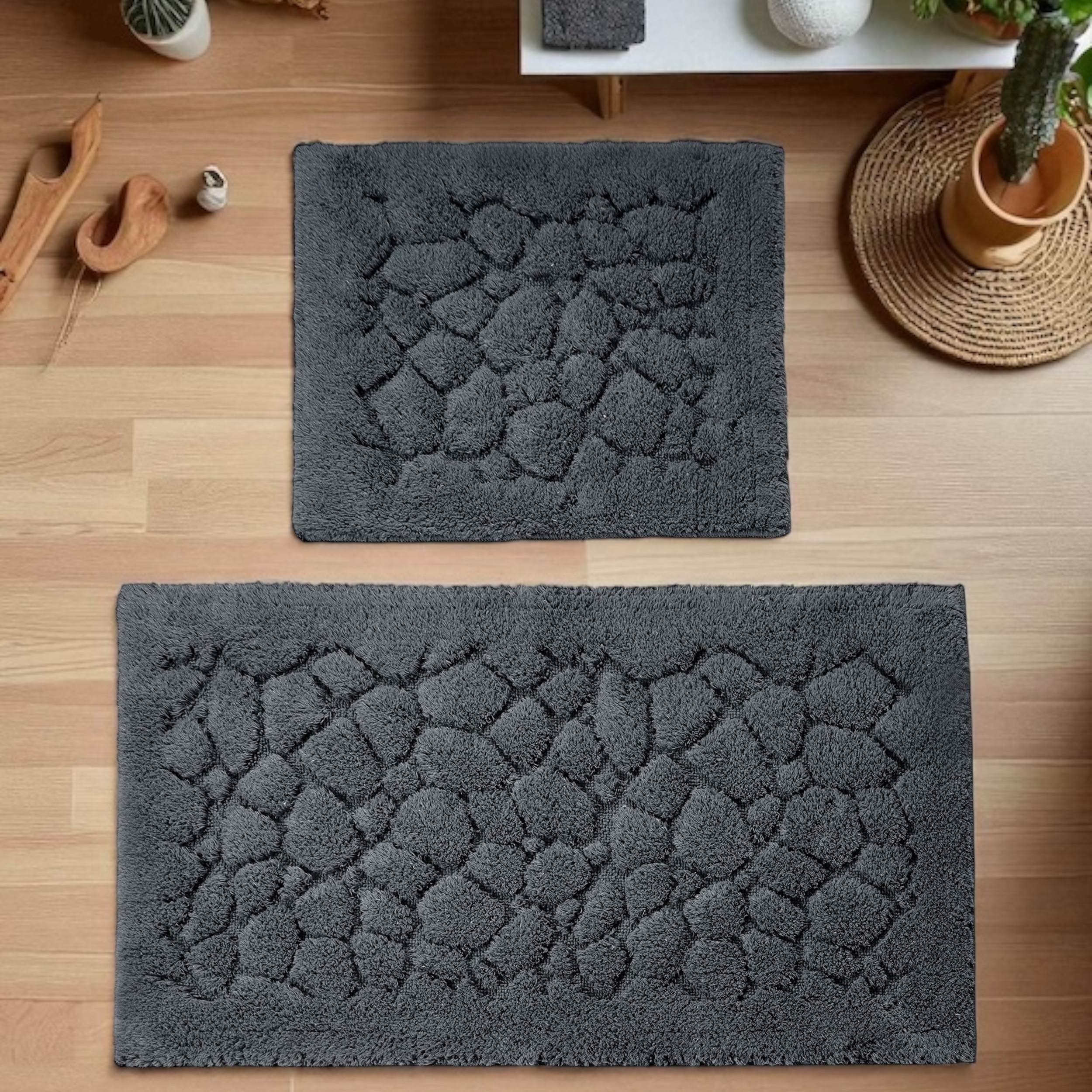 Komplet Dywaników Łazienkowych Boston 10 - Grafit