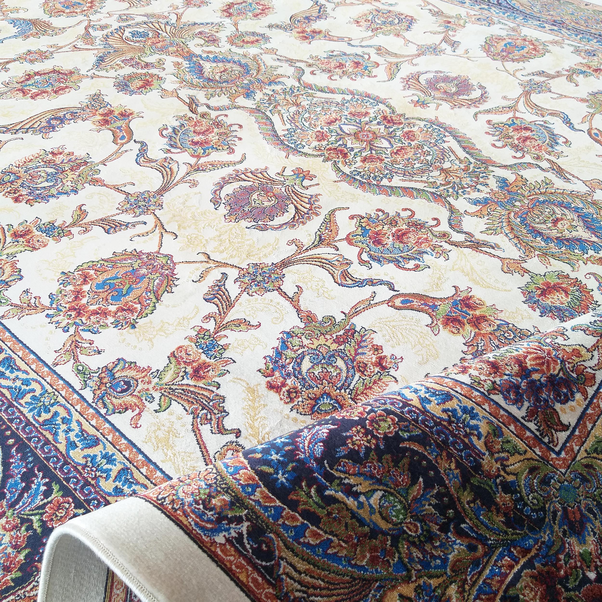 Dywan ekskluzywny Qum Silk 08 - kremowy Dywan ekskluzywny Qum Silk 08 - kremowy