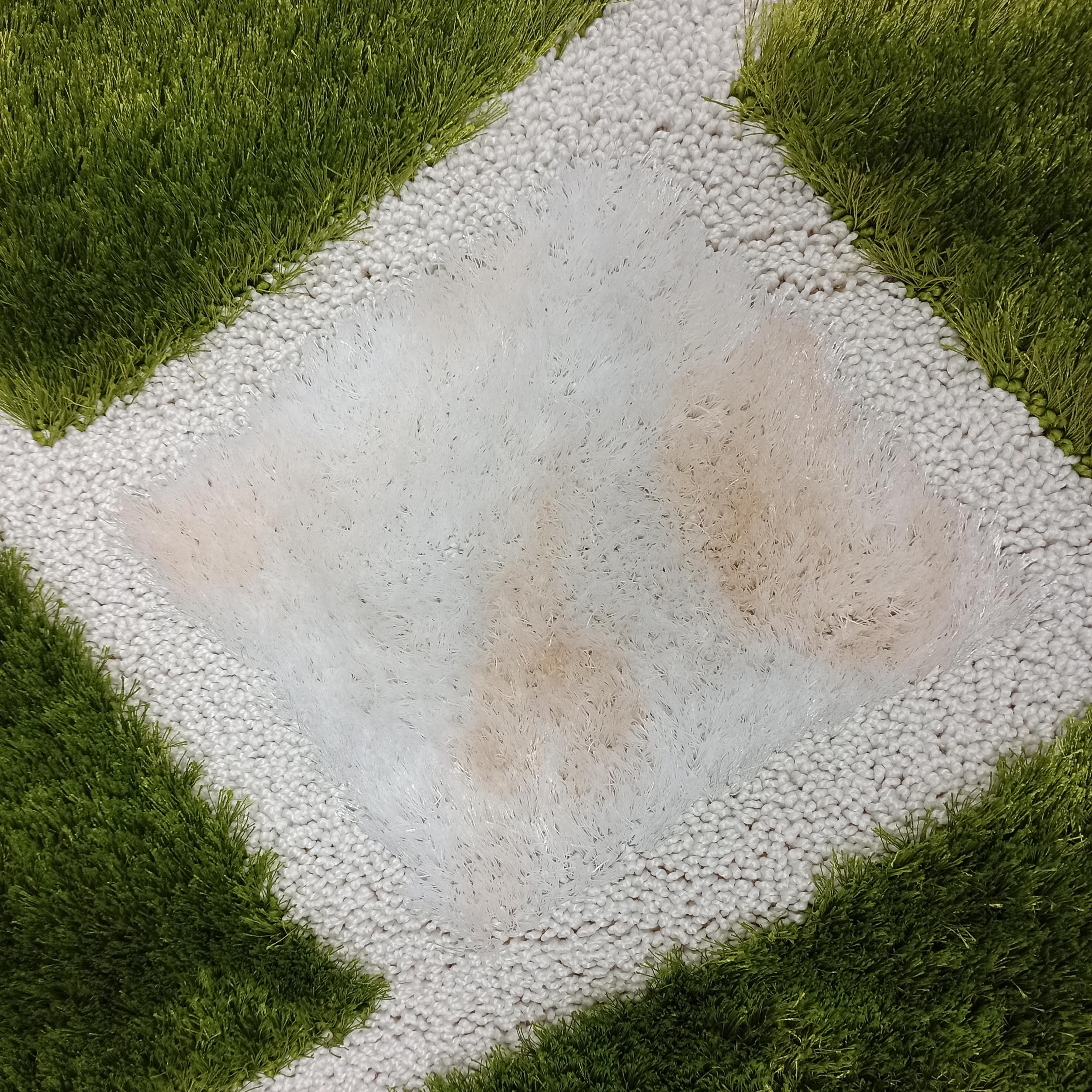 Dywan Nowoczesny Ovo Typu Shaggy 06  Zielony