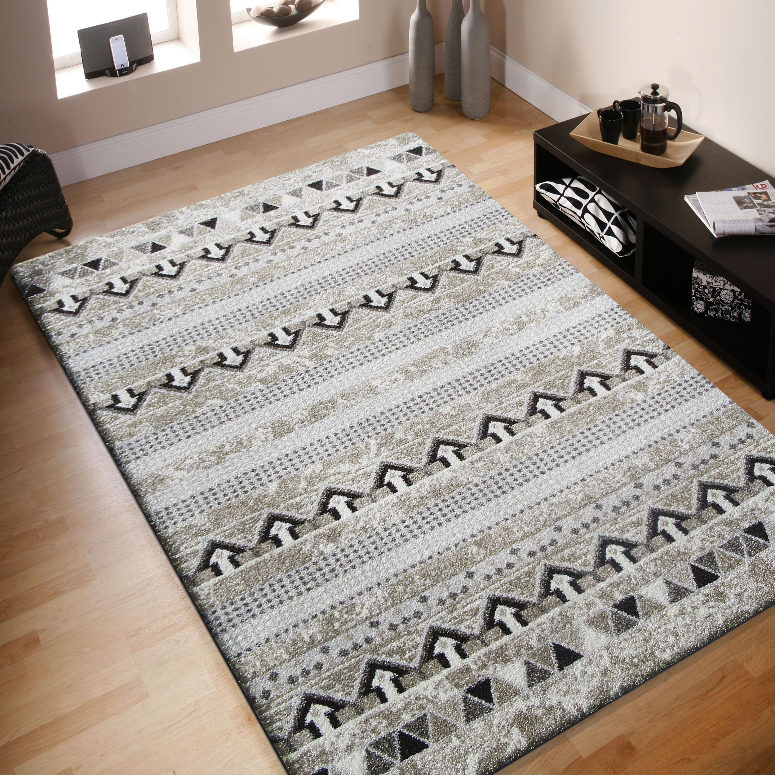 Dywan Iluzja 01 Beżowy Nowoczesny