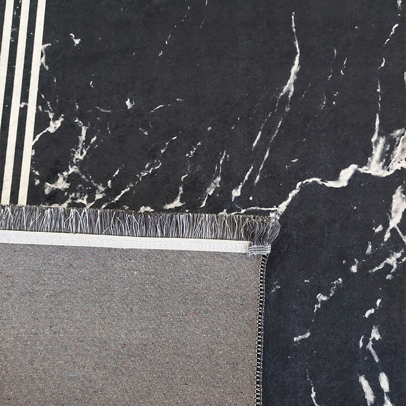 Dywan Antypoślizgowy Nowoczesny Horeca S-1113 - czarno - biały