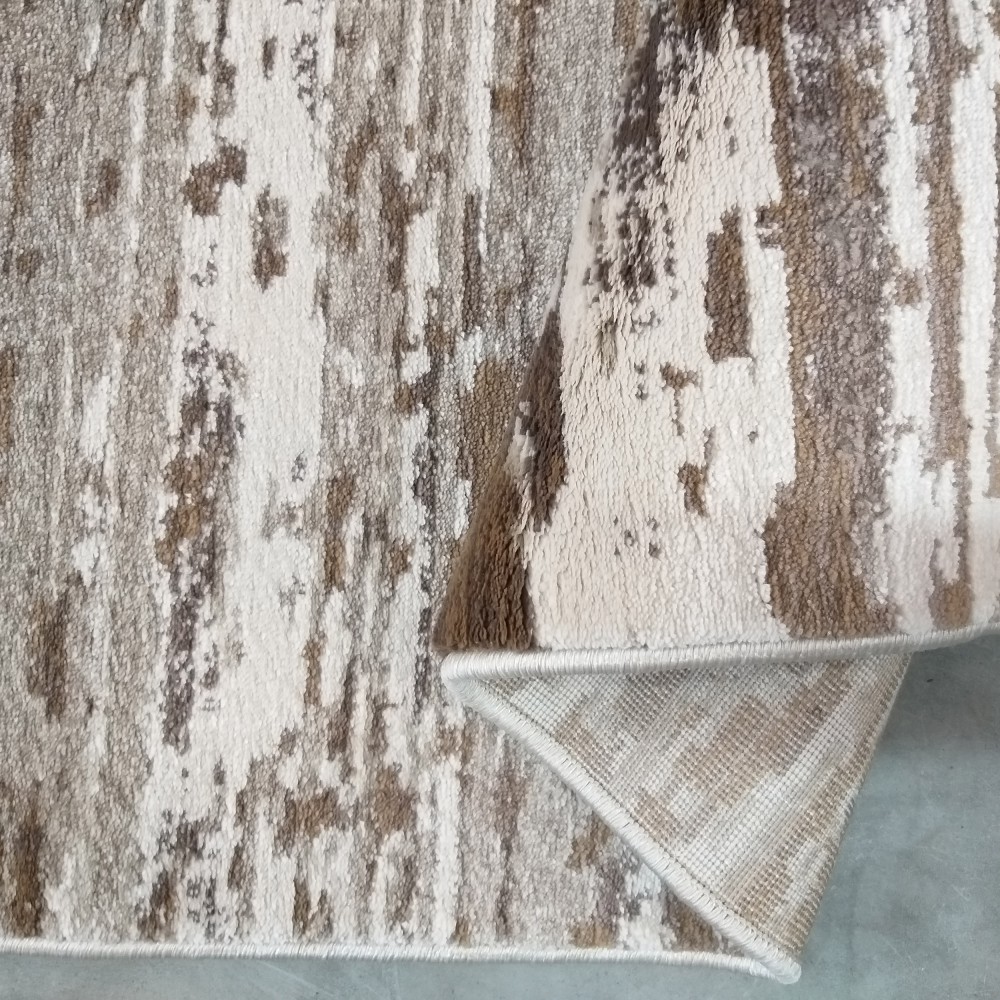 Dywan Nowoczesny Milas Shrink PRL 04A KK - Beżowo - Brązowy