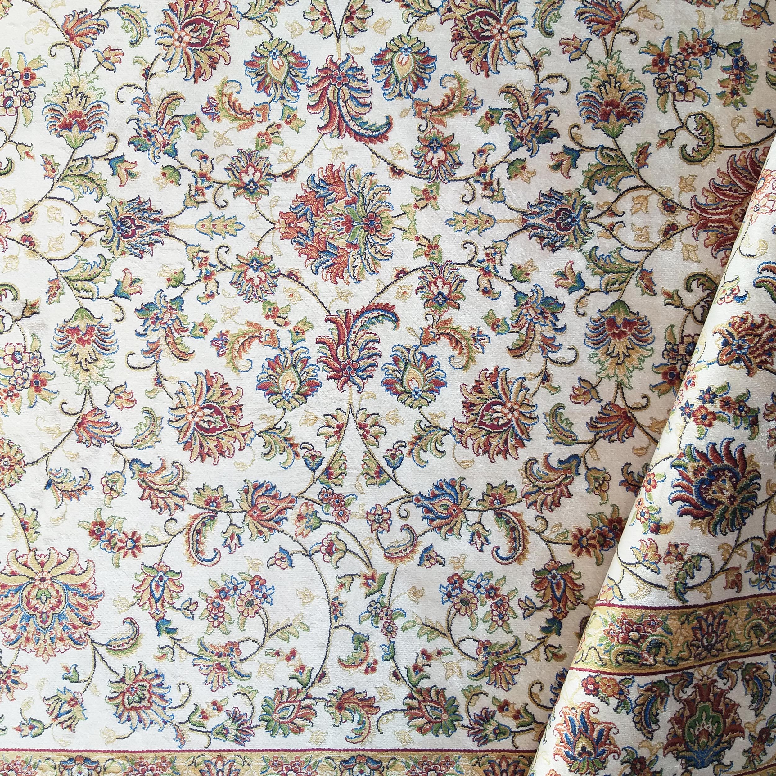 Dywan ekskluzywny Qum Silk 12 - kremowy Dywan ekskluzywny Qum Silk 12 - kremowy