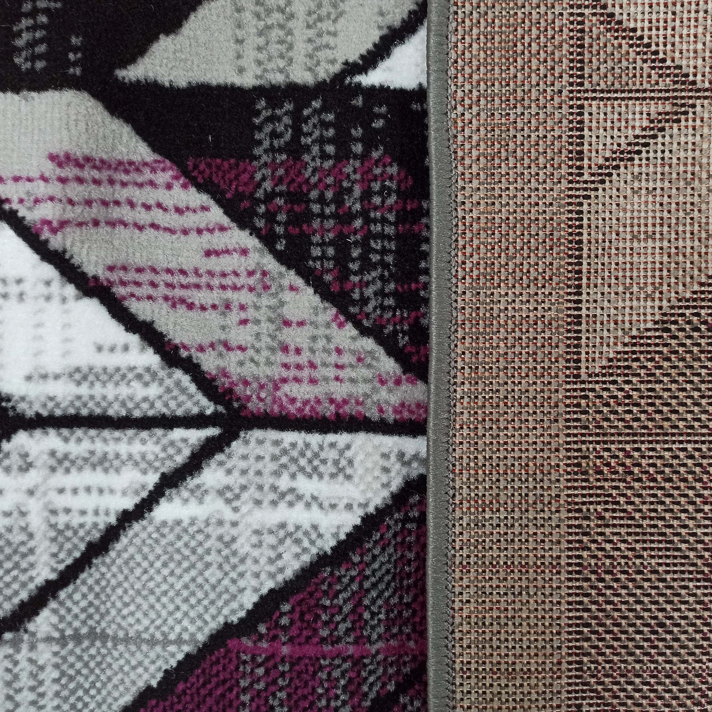 Dywan Nowoczesny Soho 1961B-PG - szaro - purpurowy