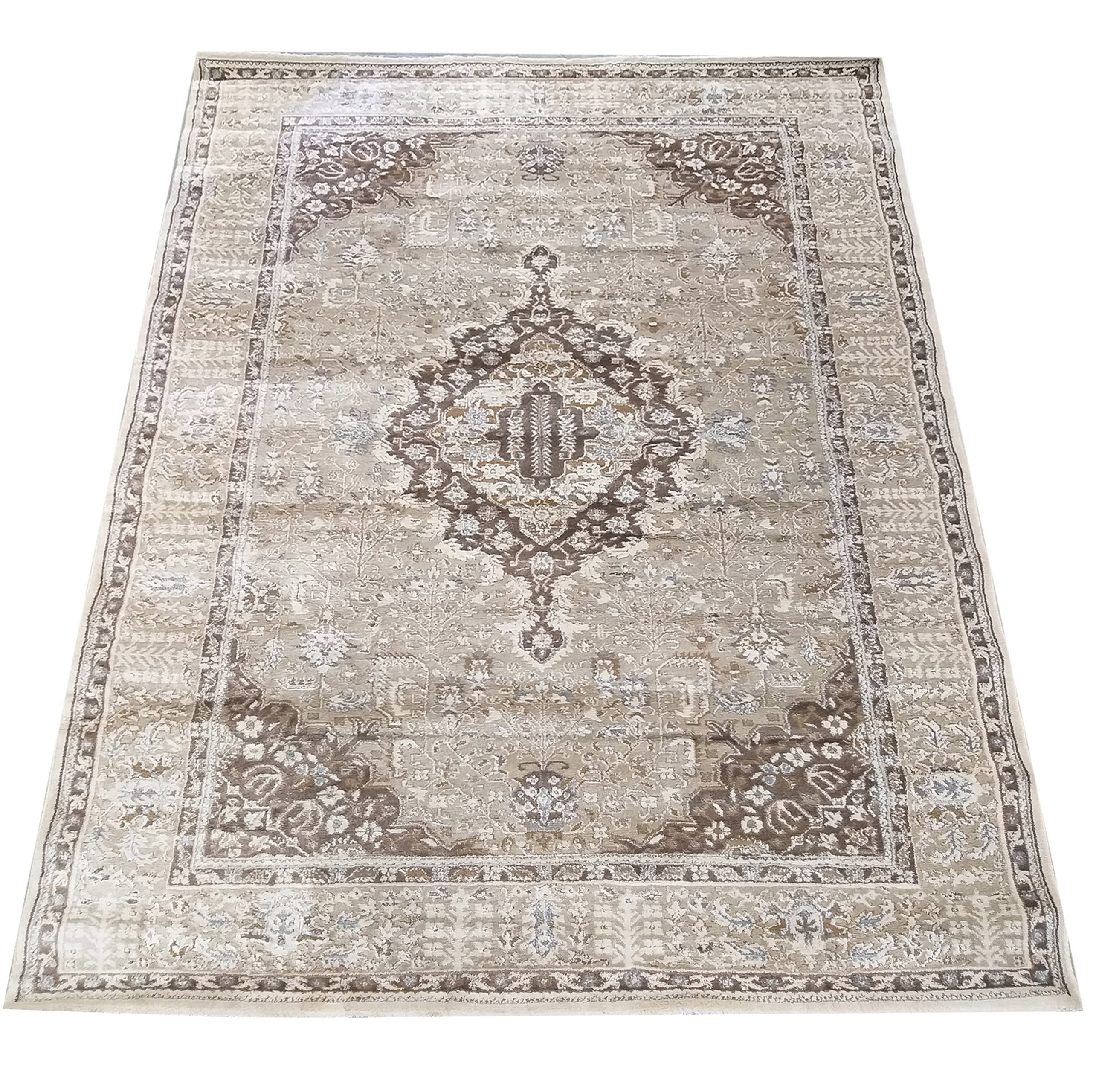 Dywan Nowoczesny Milas Shrink PRL 02C KA - Beżowo - Brązowy Dywan Nowoczesny Milas Shrink PRL 02C KA - Beżowo - Brązowy