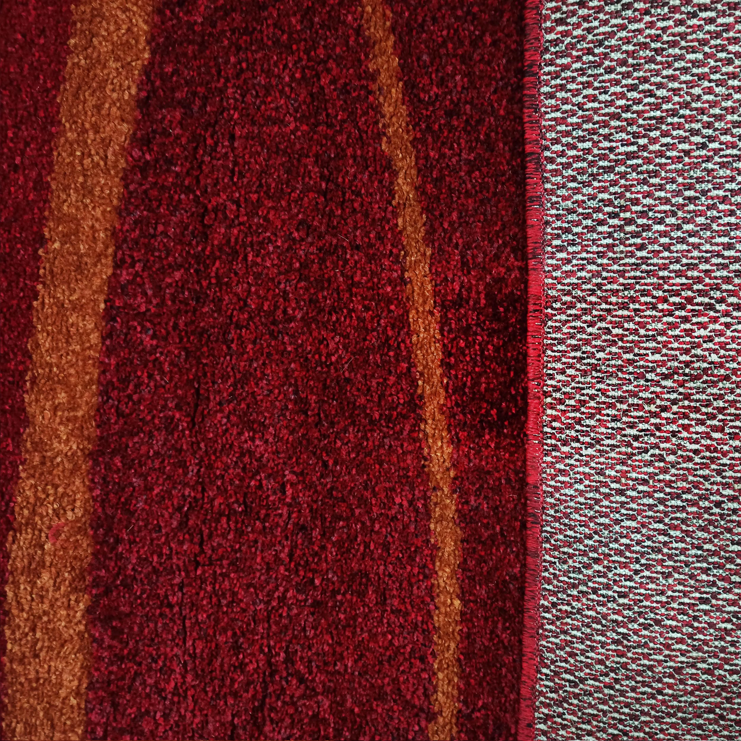 Dywan Nowoczesny Do Salonu Sherpa 10 - czerwono - pomarańczowy