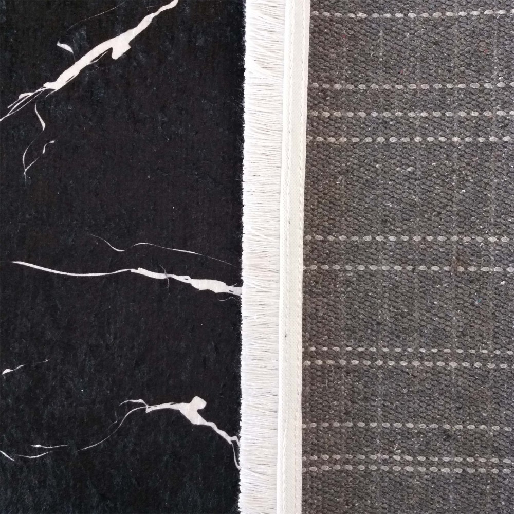 Dywan Nowoczesny Opal 100 Marmur - Czarny Dywan Nowoczesny Opal 100 Marmur - Czarny