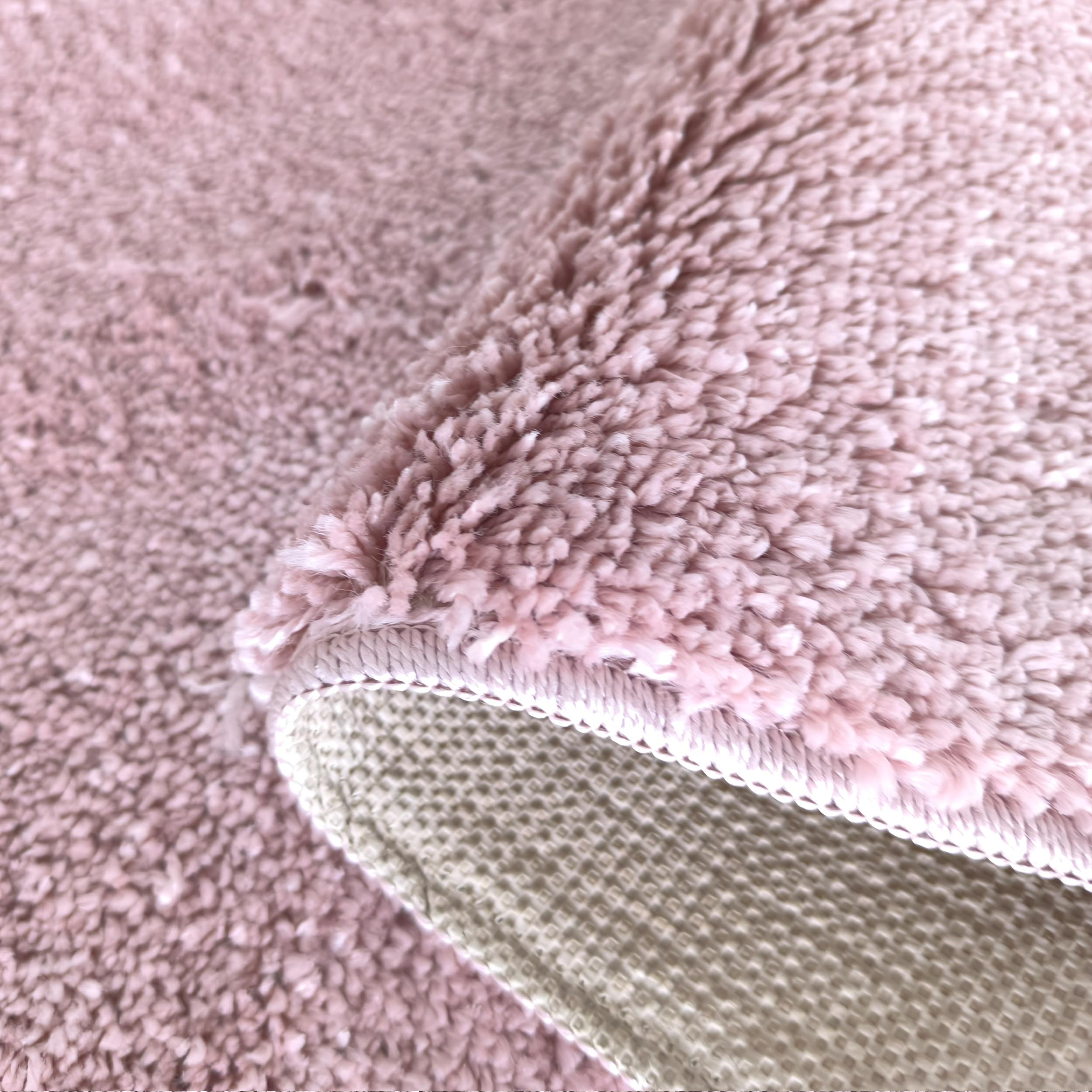 Dywan Kamel Typu Shaggy Nowoczesny Soft - Pudrowy róż