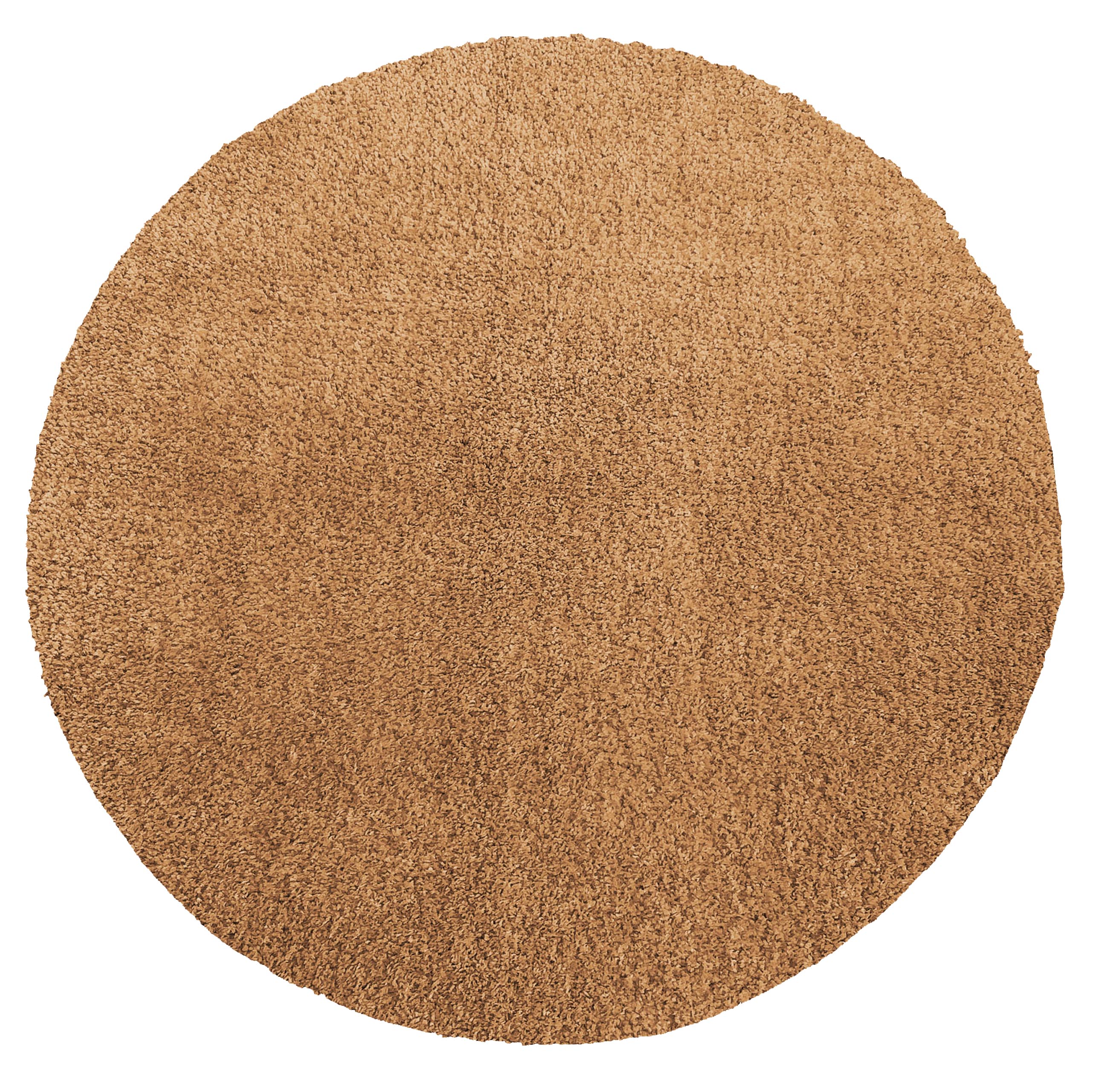 Dywan Kamel Typu Shaggy Nowoczesny Koło Soft - Brązowy jasny