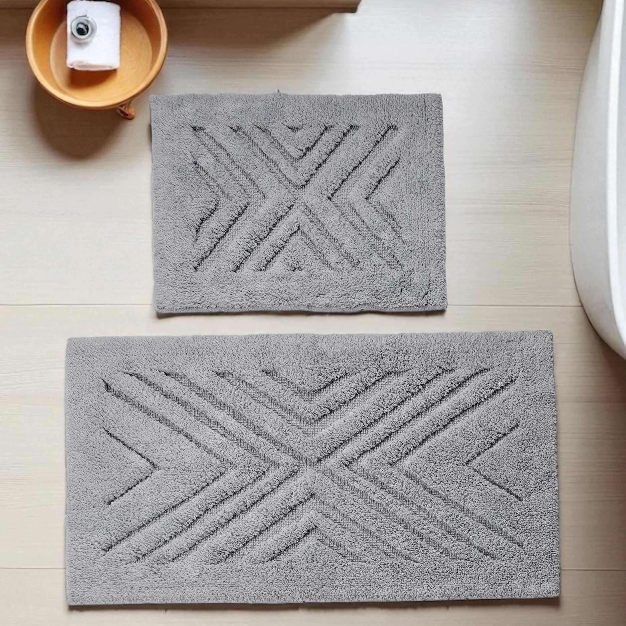 Komplet Dywaników Łazienkowych Boston 15 - Szary