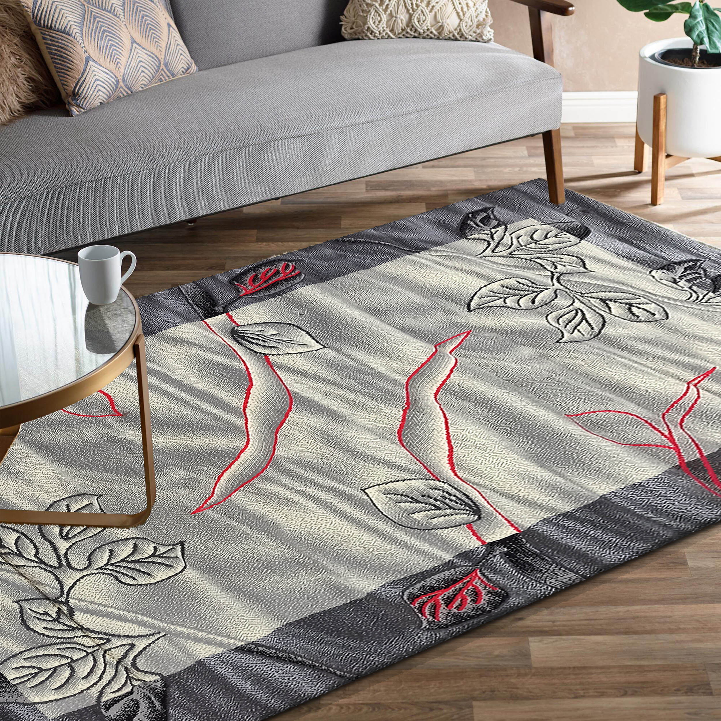 Dywan Nowoczesny Soho 5168A-GY - wielokolorowy