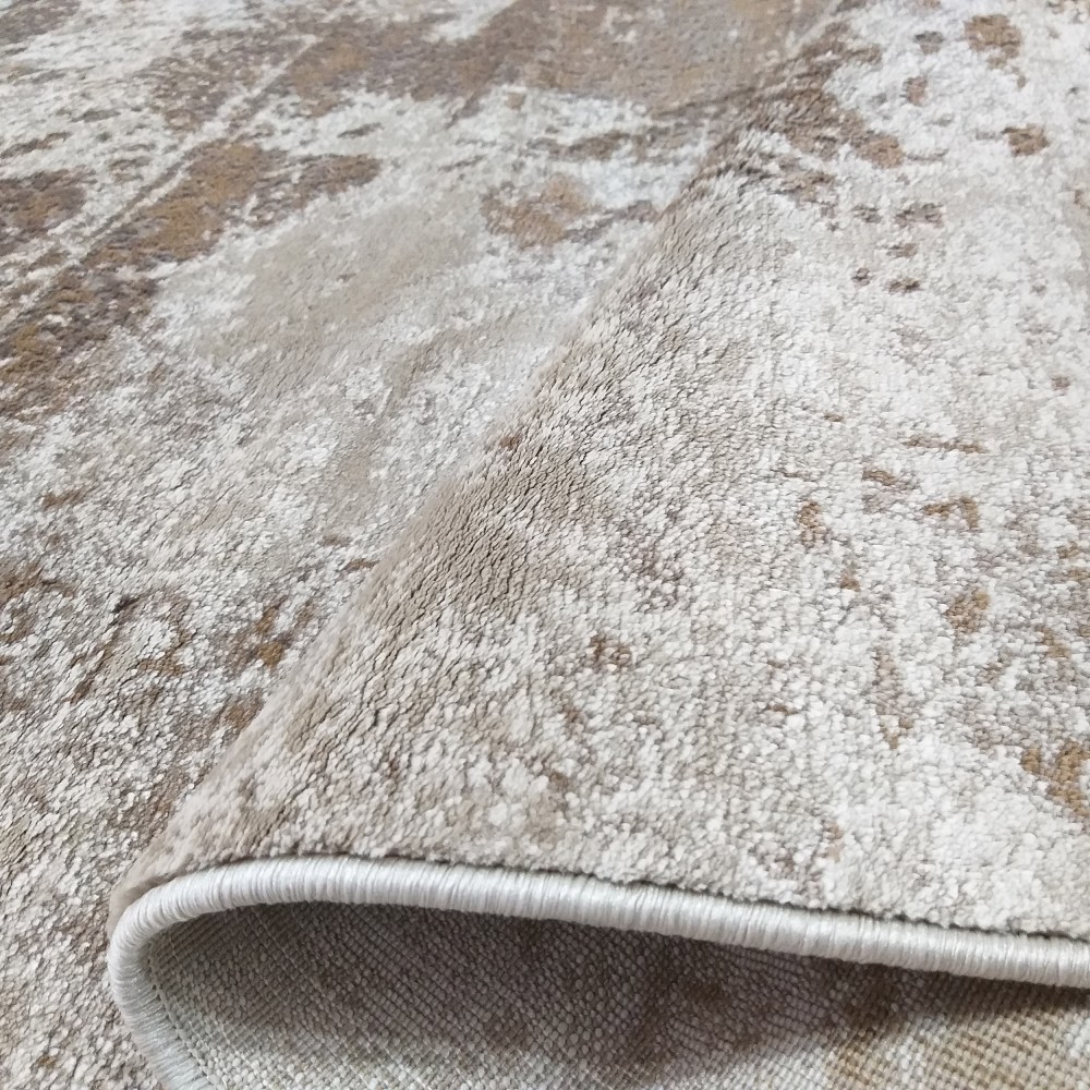 Dywan Nowoczesny Milas Shrink PRL 12D KA - Beżowo - Brązowy