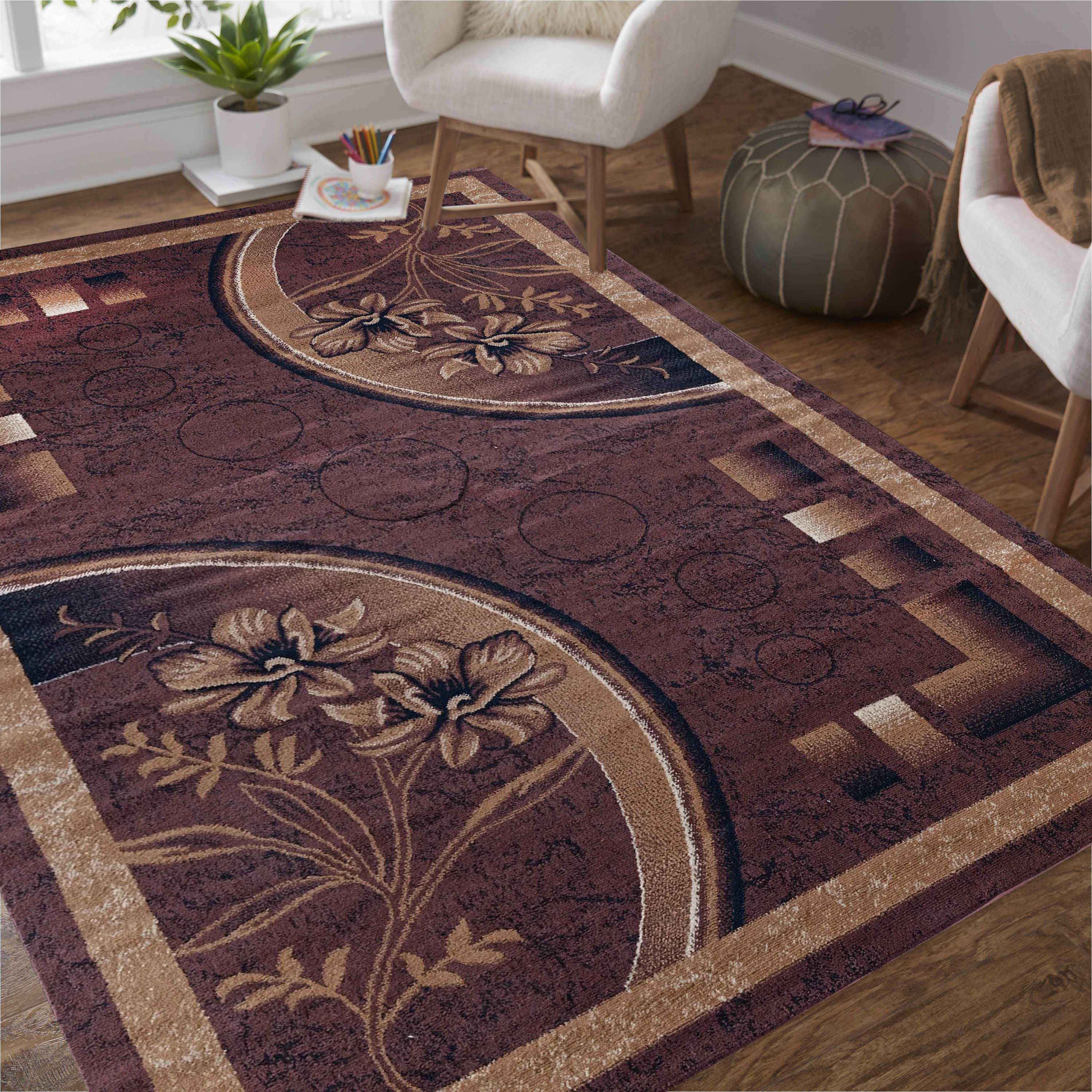 Dywan Klasyczny BCF Alfa 21 brązowy