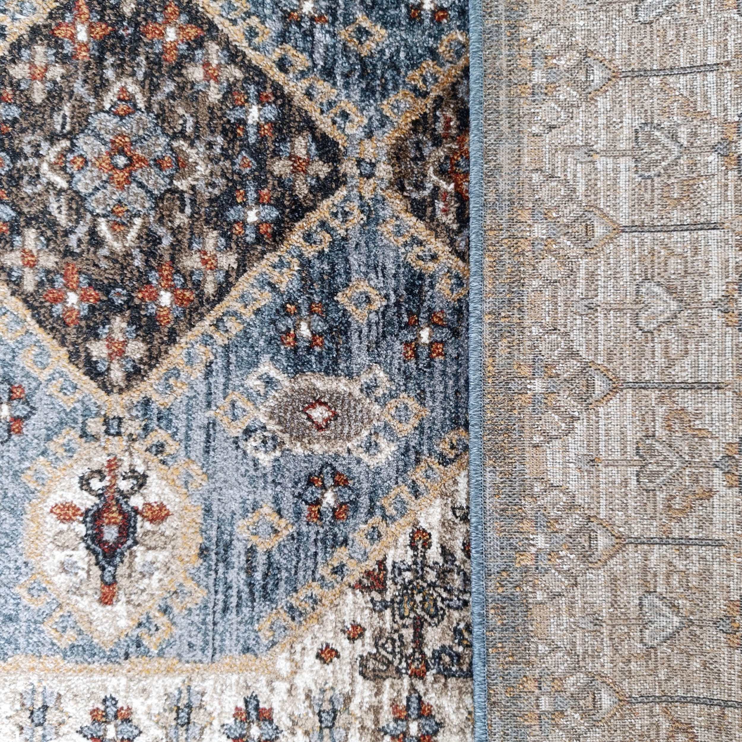 Dywan Nowoczesny Sienna 03 - orientalny granatowy