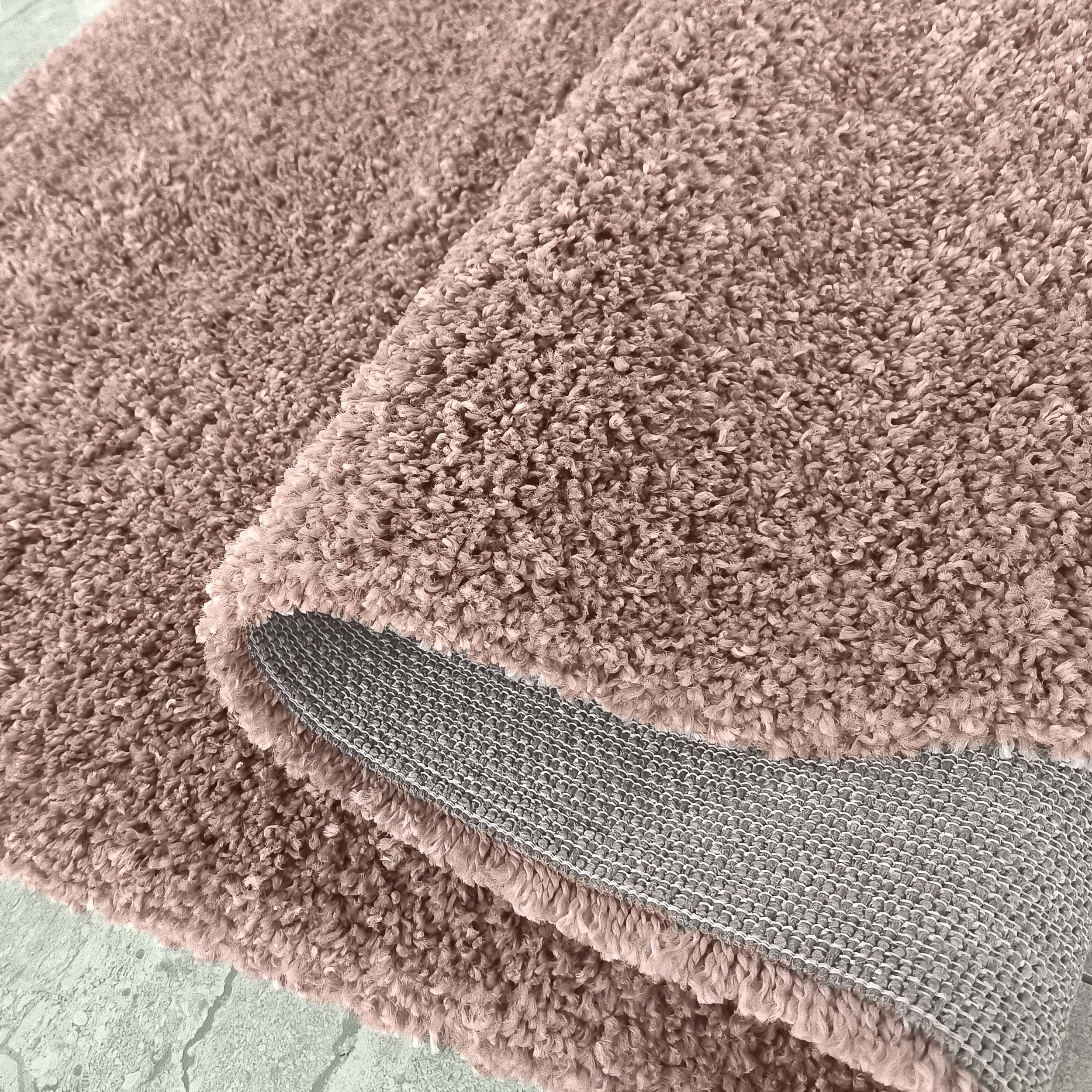 Dywan Nowoczesny Shaggy Santo - Różowy