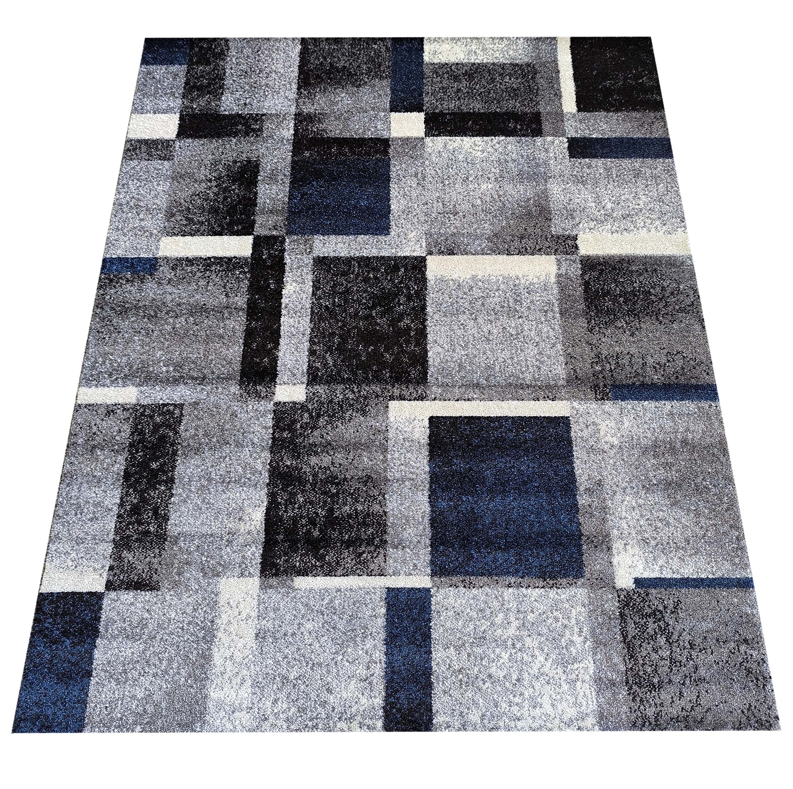 Dywan Nowoczesny Otto 09 Szaro-Granatowy Dywan Nowoczesny Otto 09 Szaro-Granatowy