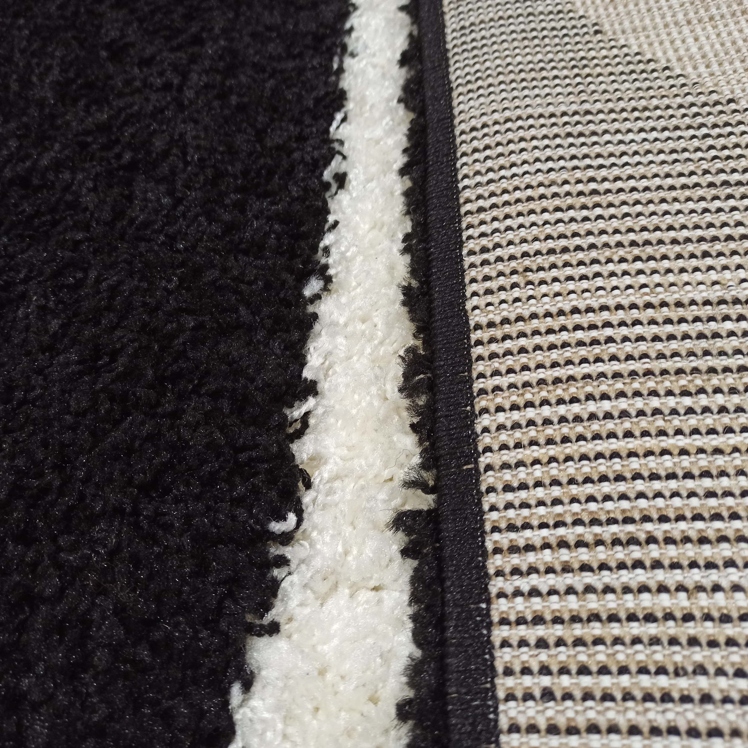 Dywan Nowoczesny Shaggy Long 484-BW - wielokolorowy