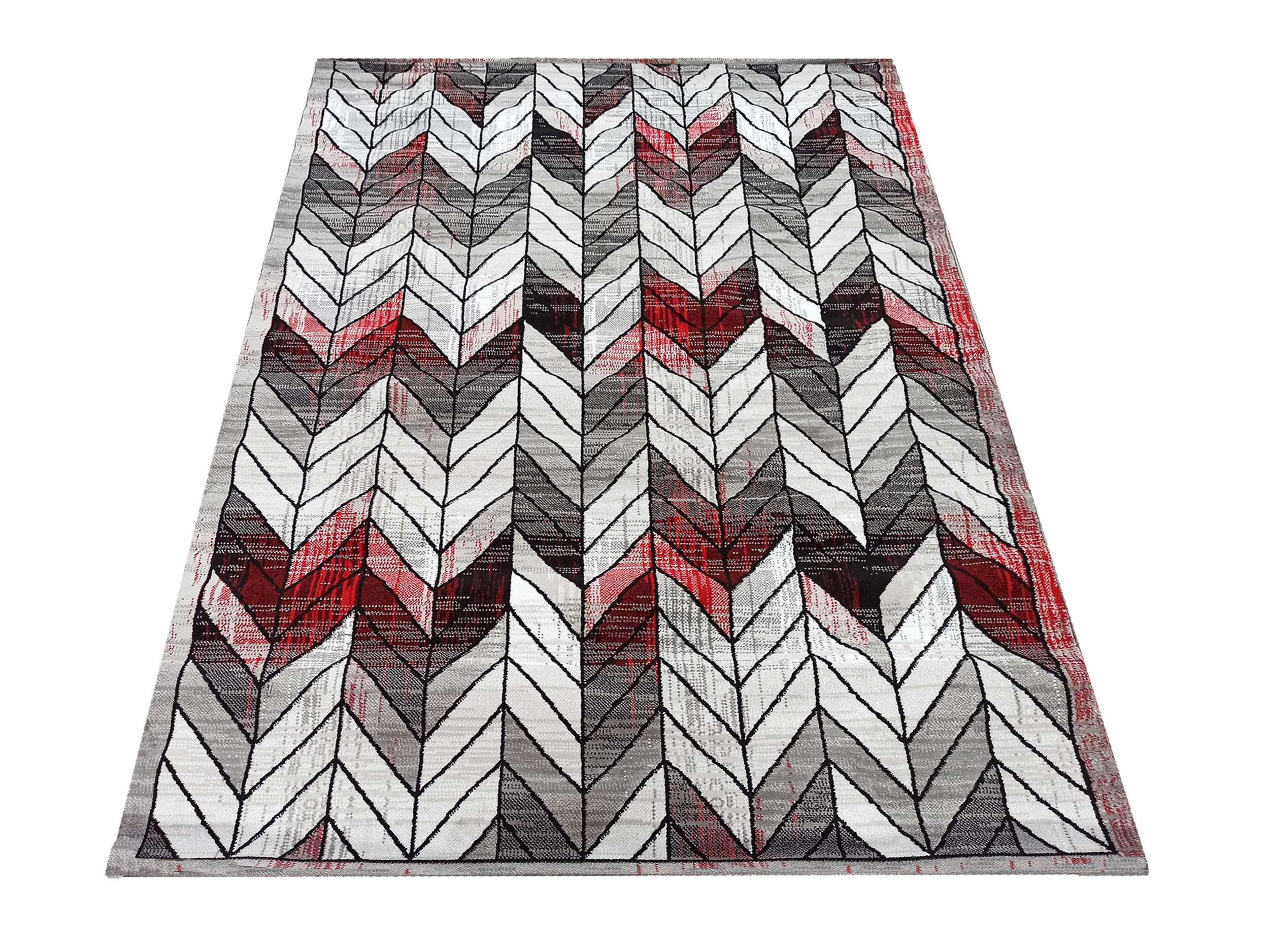 Dywan Nowoczesny Soho 1961B-RG - szaro - czerwony Dywan Nowoczesny Soho 1961B-RG - szaro - czerwony