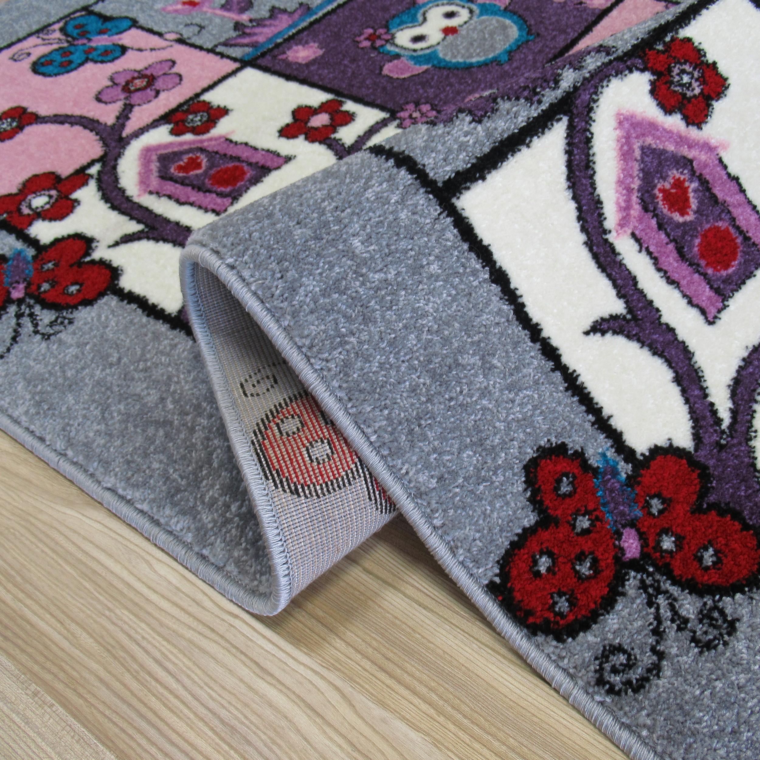  Dywan Bella Dla Dzieci 04 Szary Zwierzęta