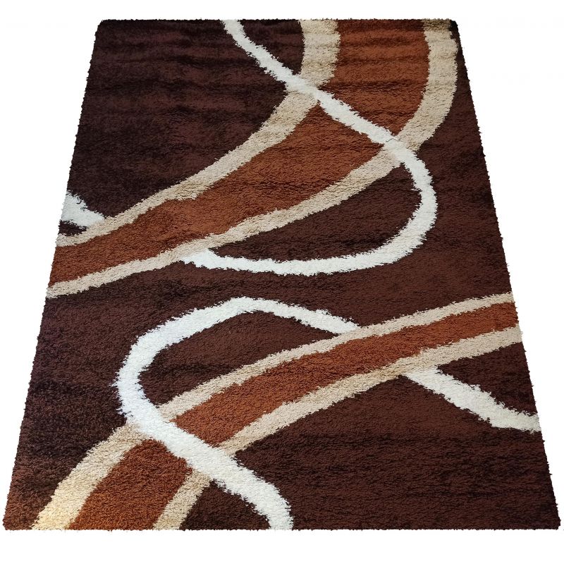 Dywan Nowoczesny Shaggy Long 0809A - brązowy Dywan Nowoczesny Shaggy Long 0809A - brązowy