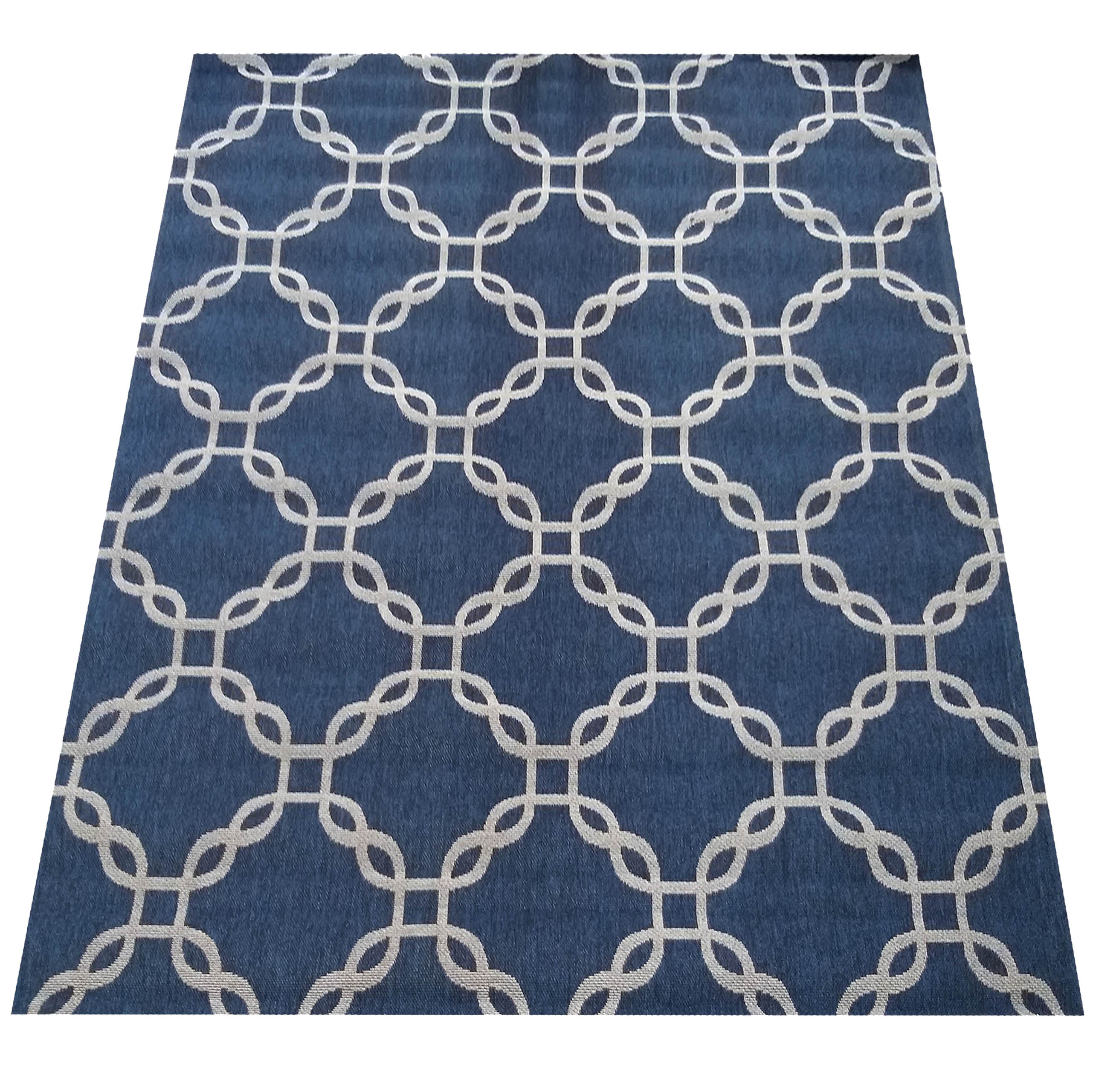 Dywan Nowoczesny Sznurkowy OUTDOOR Patio 48 - Granatowy