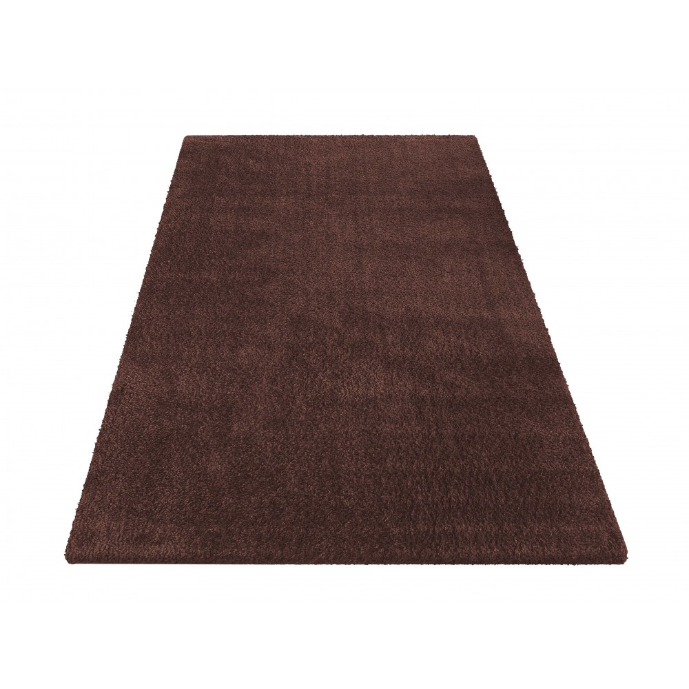 Dywan Kamel Typu Shaggy Nowoczesny Brązowy Soft