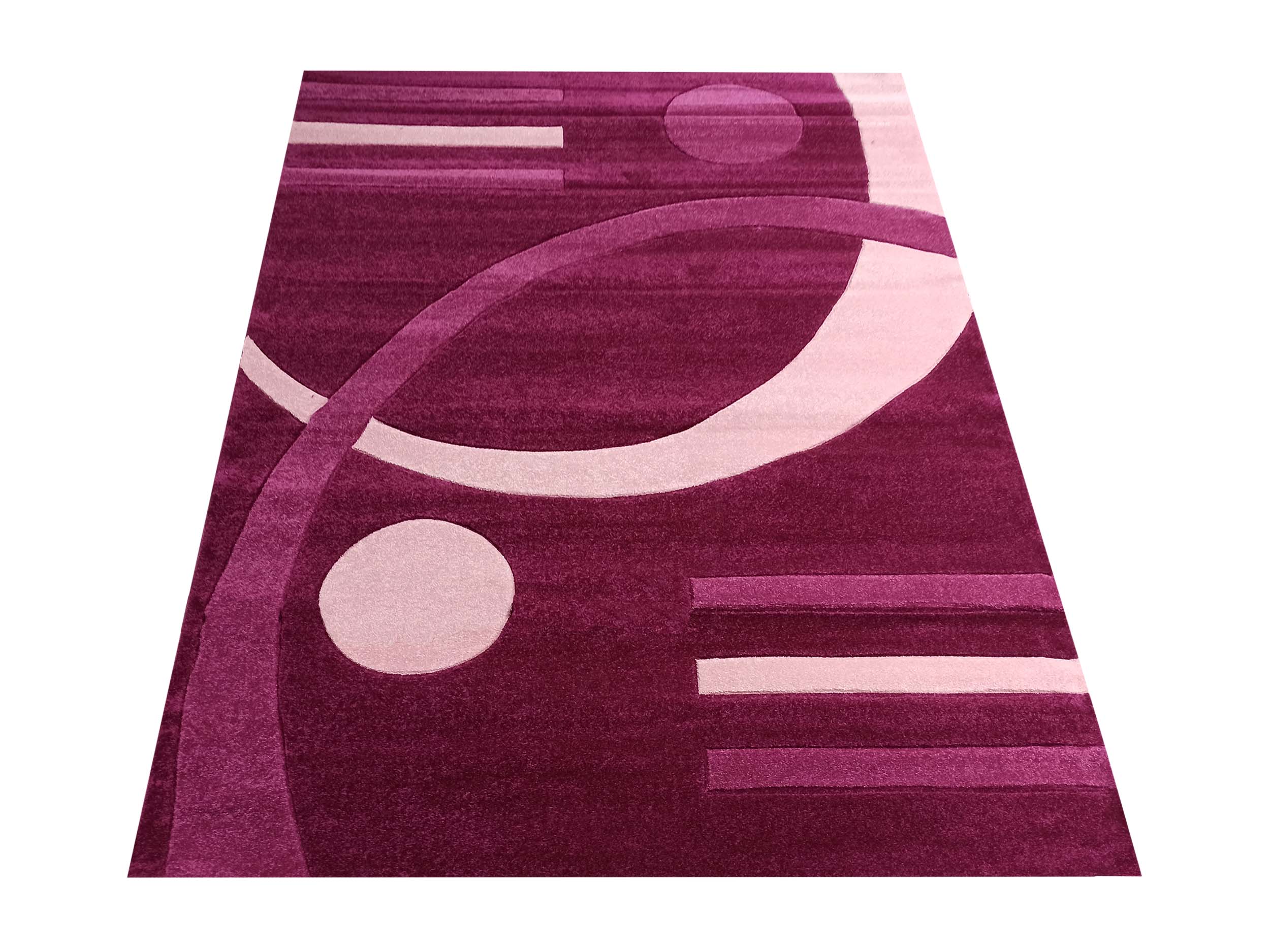 Dywan nowoczesny Fantazja PIERŚCIEŃ 2-LI - fioletowy