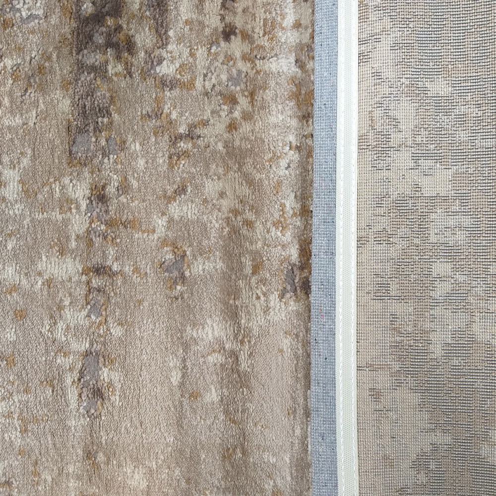 Dywan Nowoczesny Milas Shrink PRL 01D BA - Beżowo - Brązowy