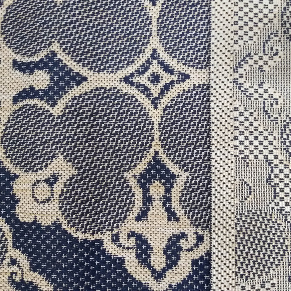 Dywan Nowoczesny Sznurkowy OUTDOOR Patio 55 - Granatowo - Beżowy