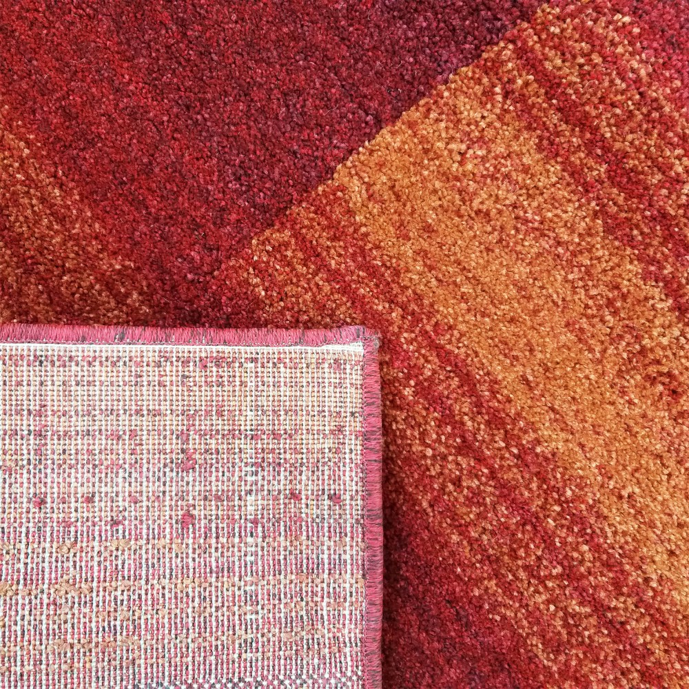 Dywan Nowoczesny Do Salonu Sherpa 05 Pomarańczowo-Czerwony