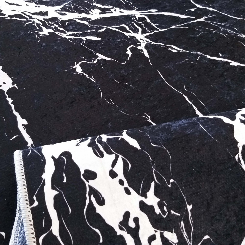 Dywan Nowoczesny Opal 100 Marmur - Czarny Dywan Nowoczesny Opal 100 Marmur - Czarny