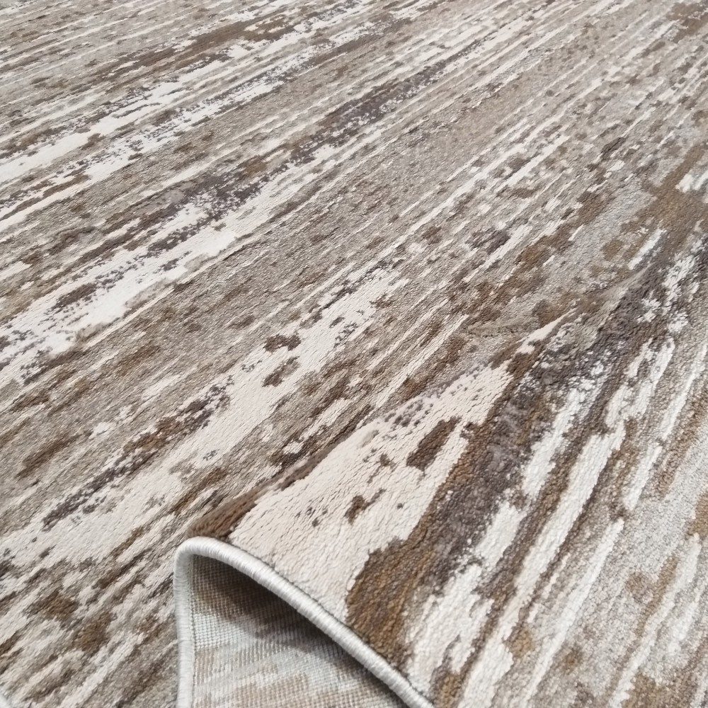 Dywan Nowoczesny Milas Shrink PRL 04A KK - Beżowo - Brązowy