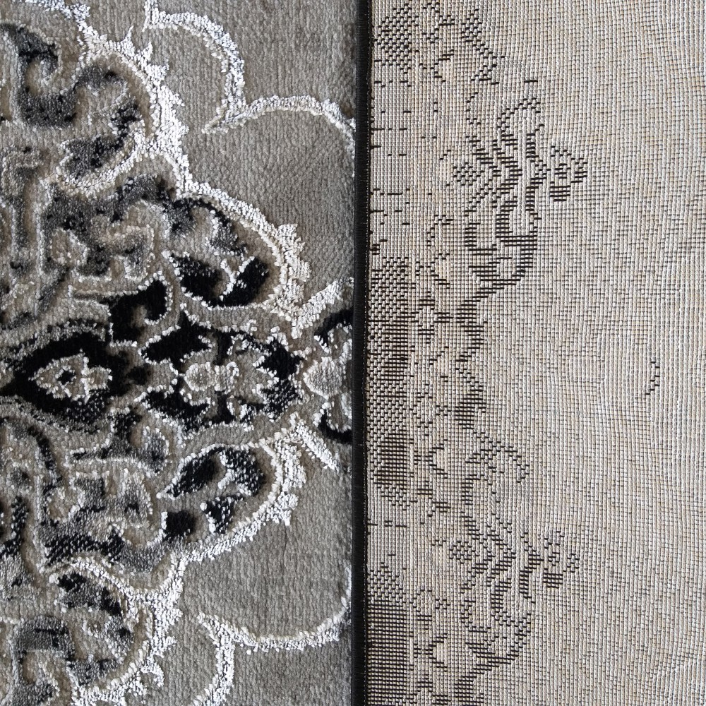 Dywan Ekskluzywny Angora 02 - Szaro - Czarny