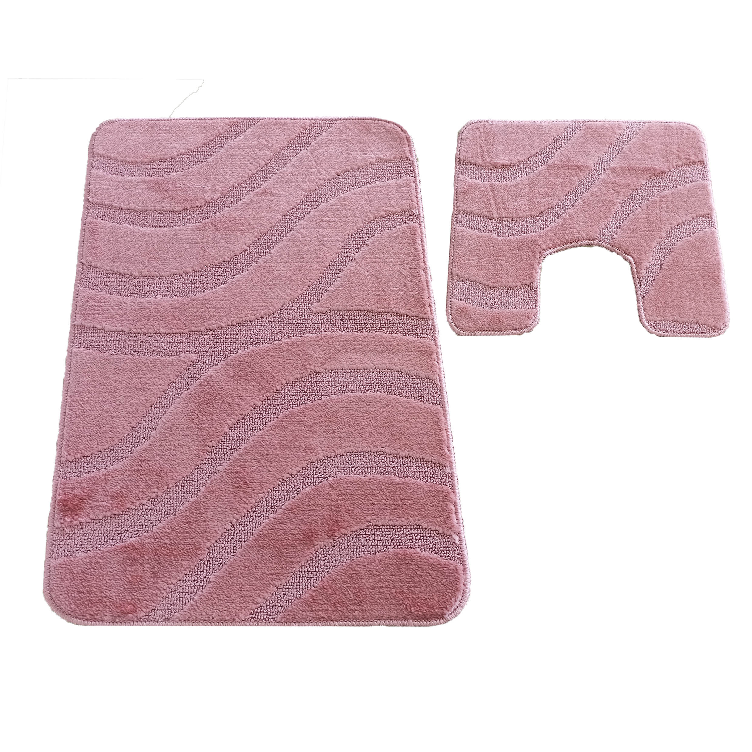 Komplet Dywaników Łazienkowych Montana Symphony - Różowy Pod WC Antypoślizgowy