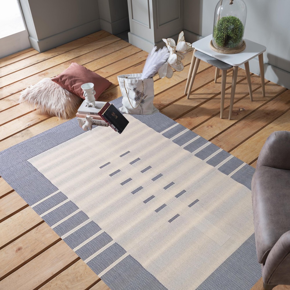 Dywan Nowoczesny Sznurkowy OUTDOOR Patio 107 - Niebiesko - Beżowy Dywan Nowoczesny Sznurkowy OUTDOOR Patio 107 - Niebiesko - Beżowy