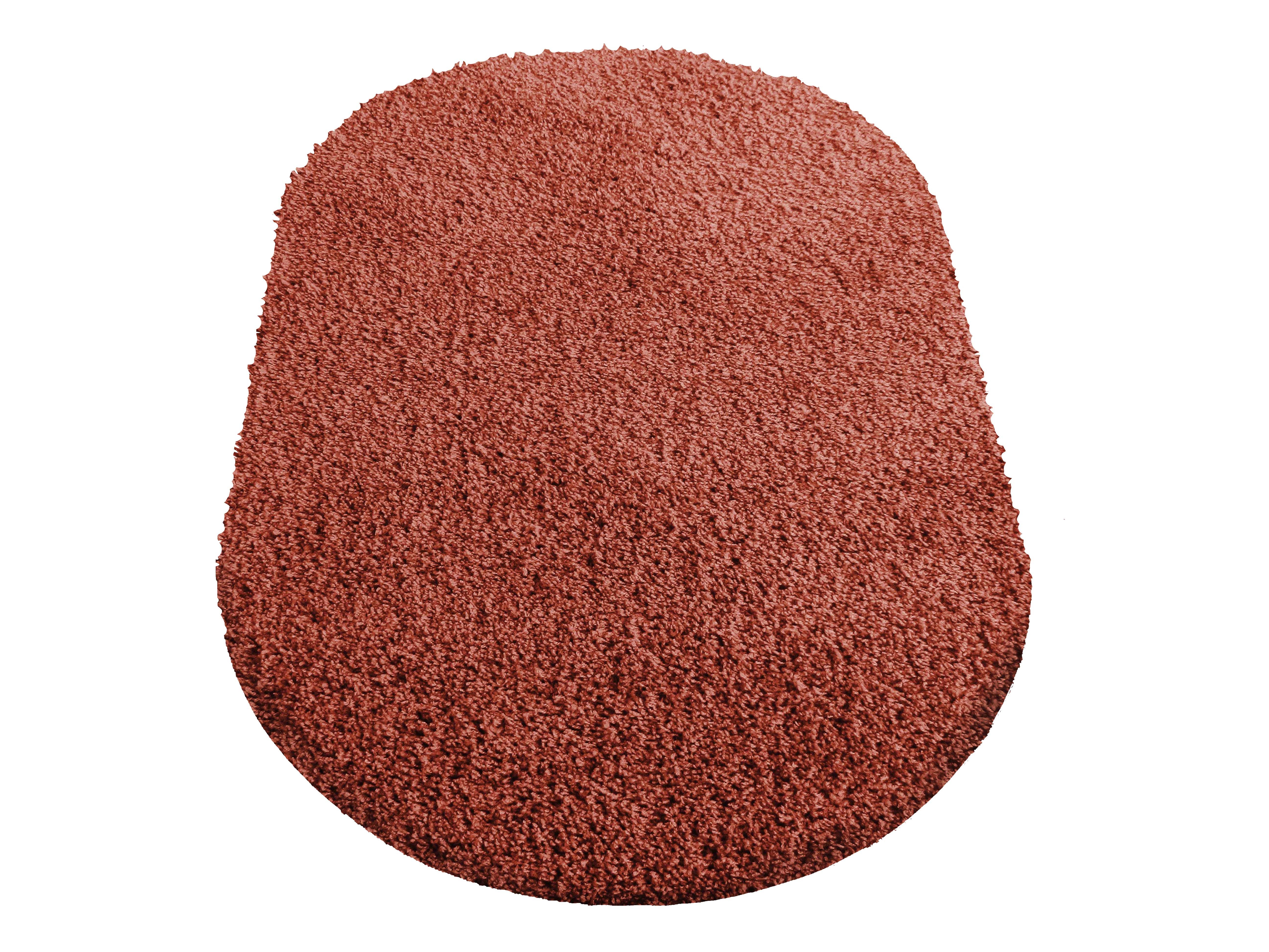 Dywan Nowoczesny Shaggy Long OSH-01 owalny - pomarańczowy