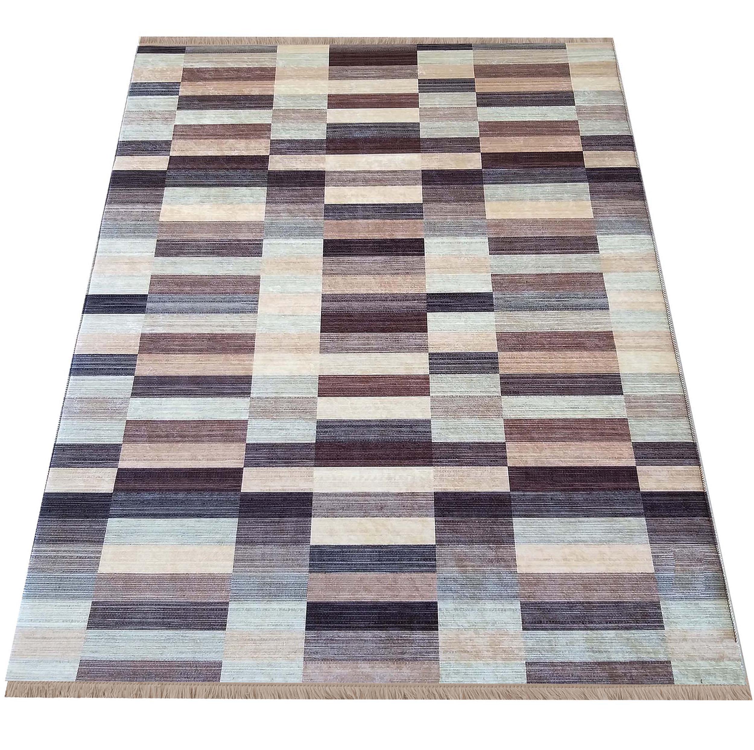 Dywan Nowoczesny Opal 200 Kafelki - Beżowy