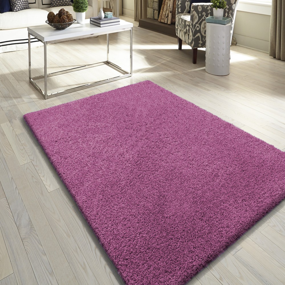 Dywan Nowoczesny Shaggy Long - Fioletowy