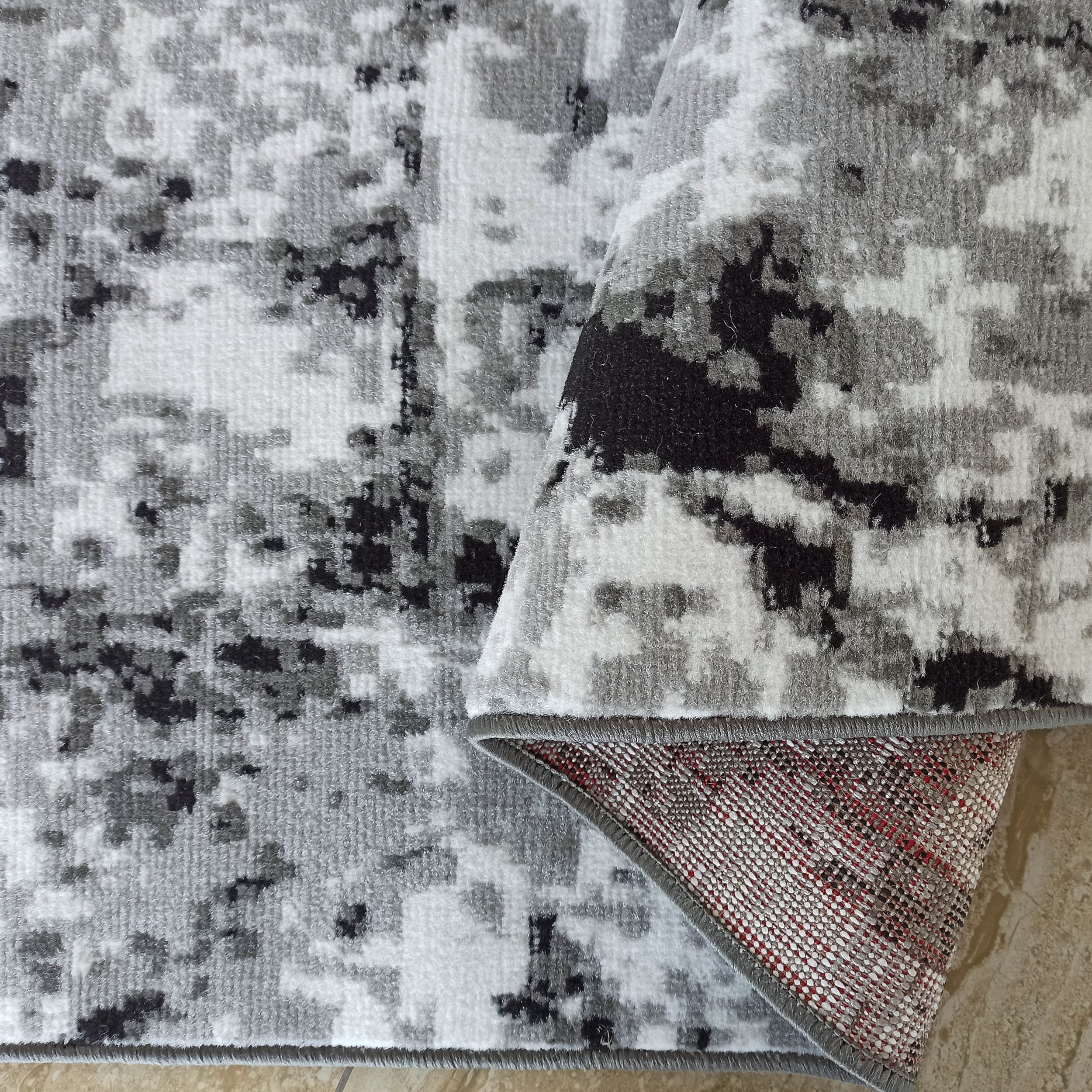 Dywan nowoczesny Soho 18 - czarno - szary