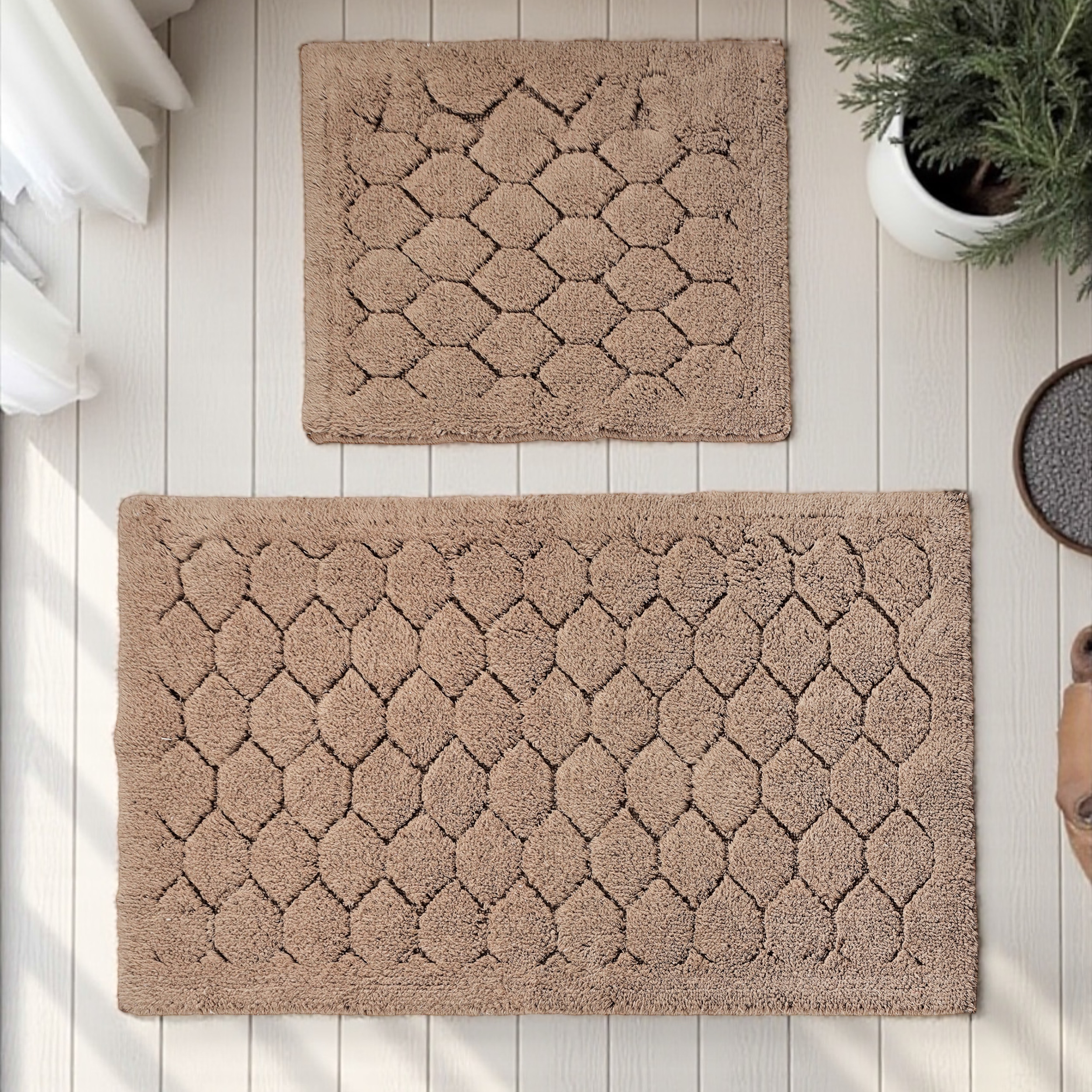 Komplet Dywaników Łazienkowych Boston 14 - Beżowy