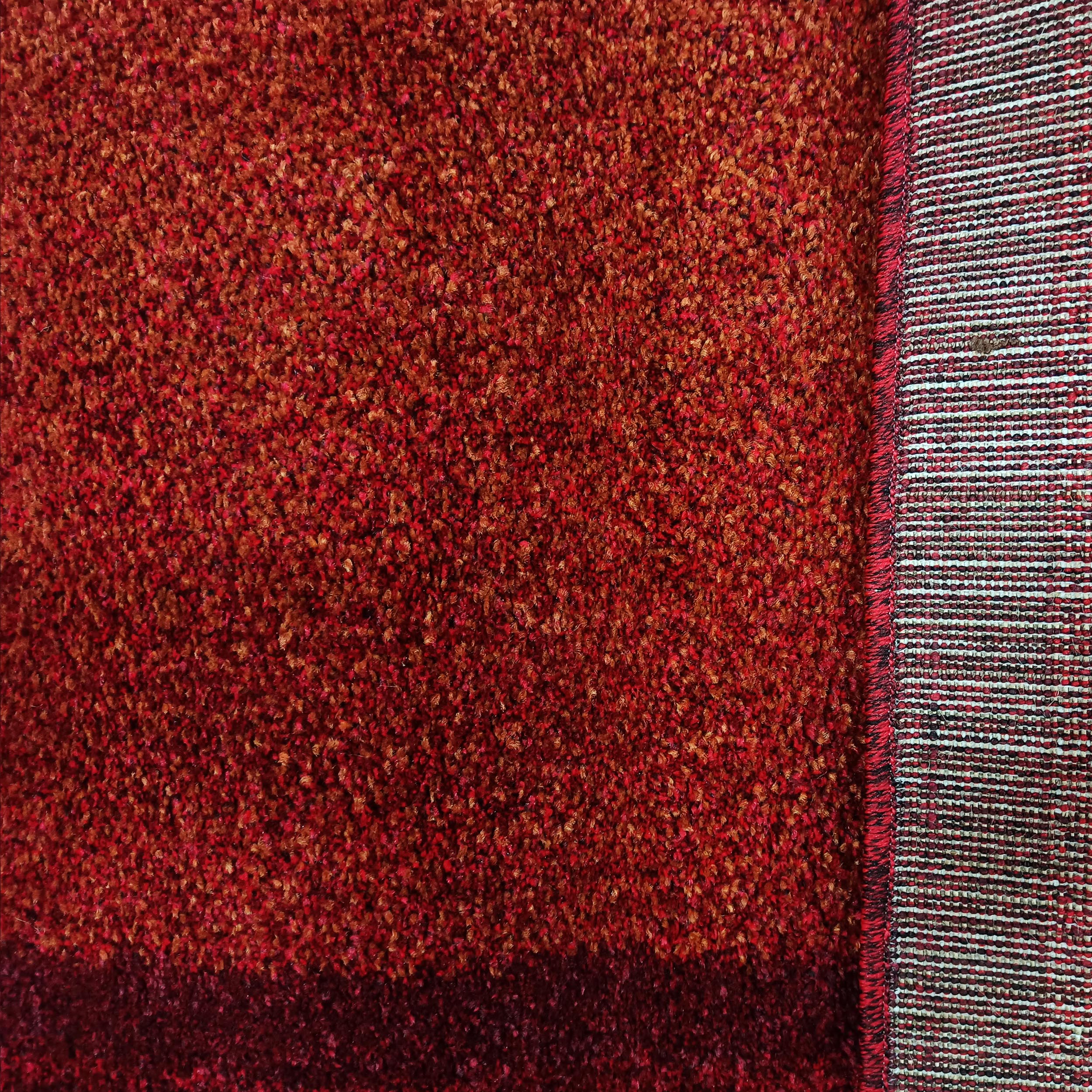 Dywan Nowoczesny Do Salonu Sherpa 12 - czerwono - pomarańczowy