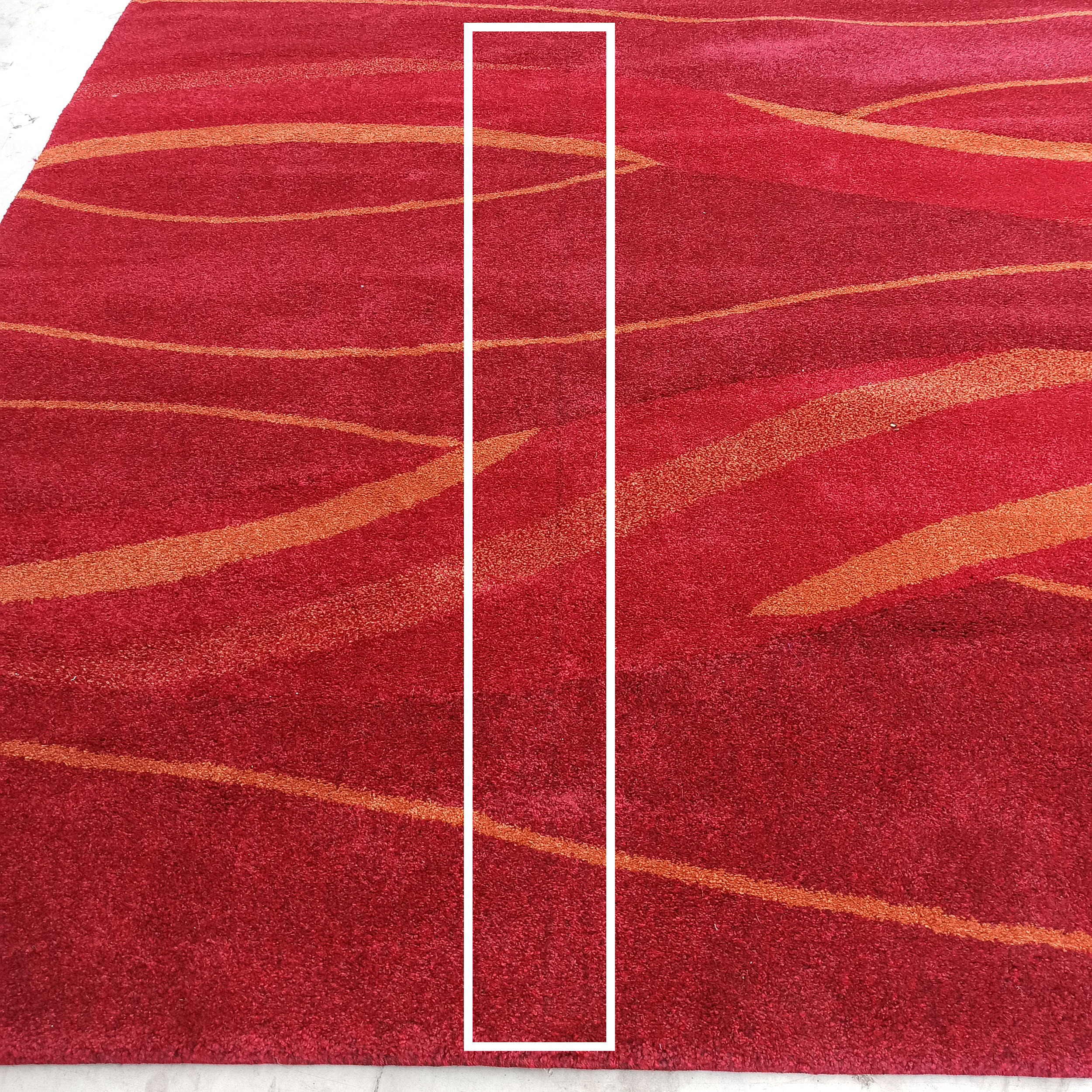 Dywan Nowoczesny Do Salonu Sherpa MIX - czerwono - pomarańczowy