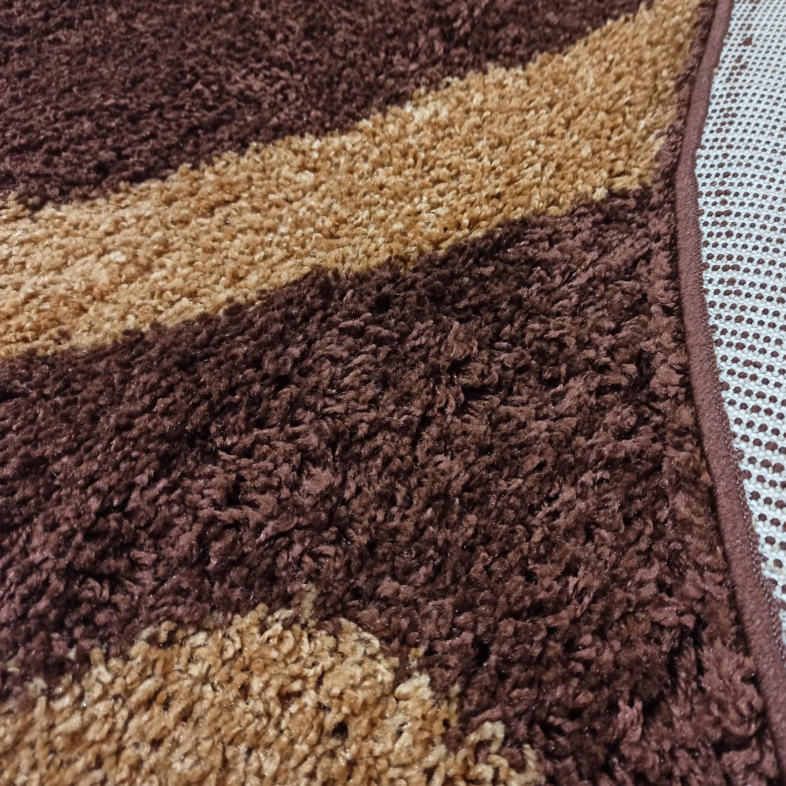 Dywan Nowoczesny Shaggy Long 25-BR owalny - wielokolorowy