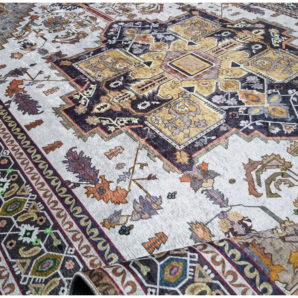 Dywan Nowoczesny Wielokolorowy Safir 600 złoty