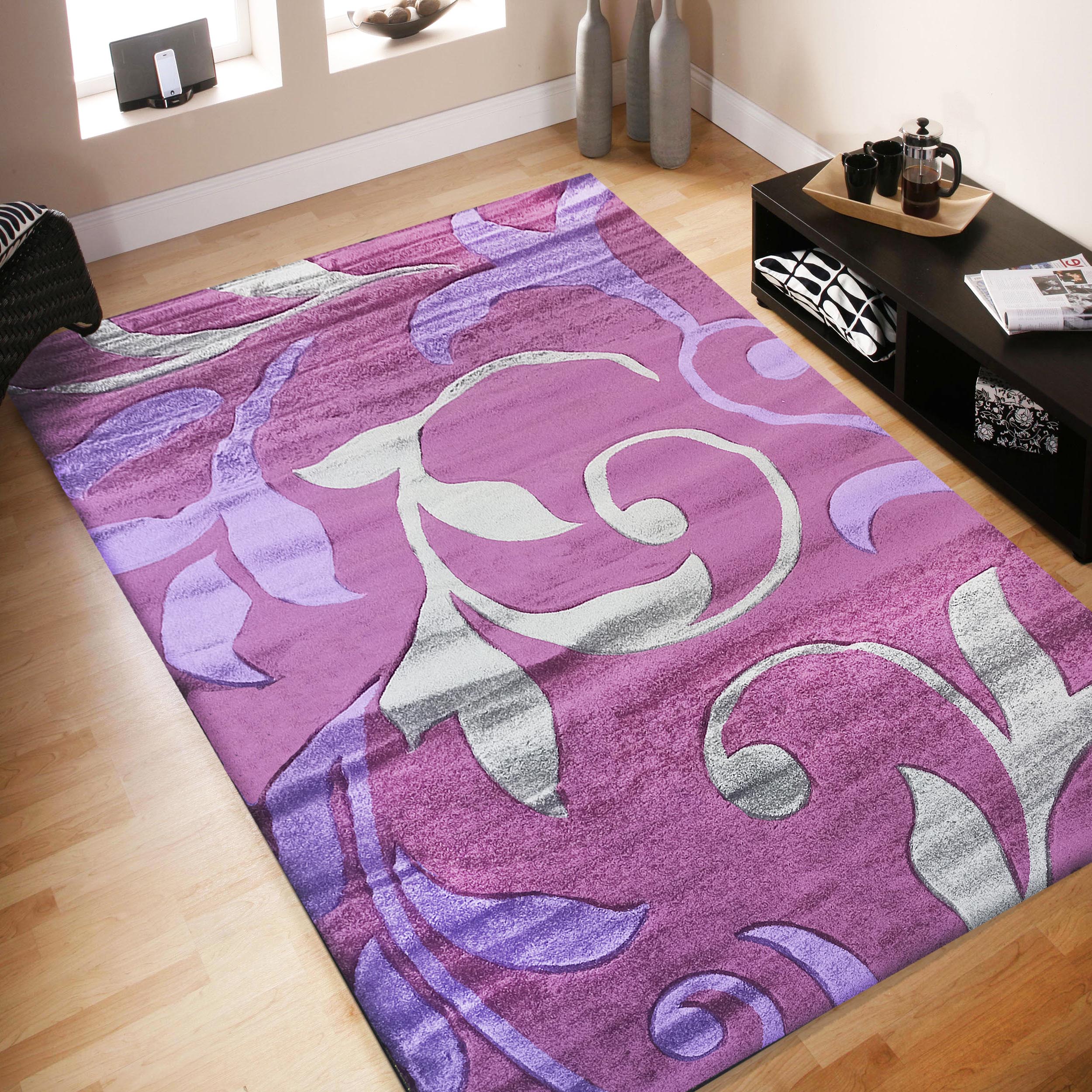 Dywan nowoczesny Fantazja LISCIE-LG - fioletowy