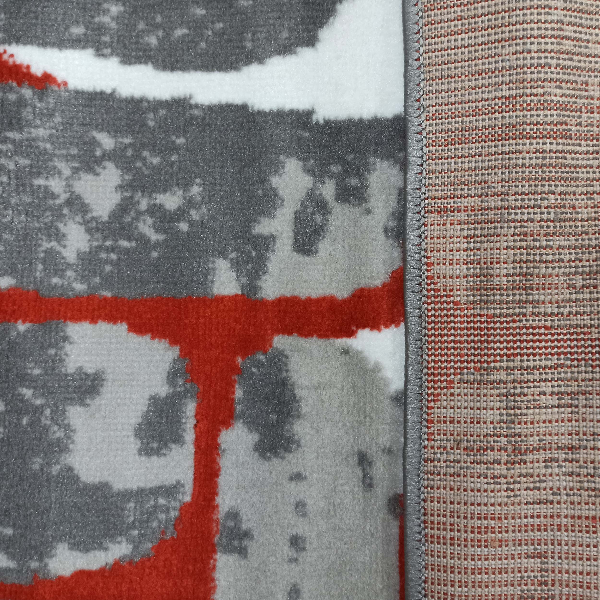 Dywan Nowoczesny Soho 2013A-TG - szaro - pomarańczowy