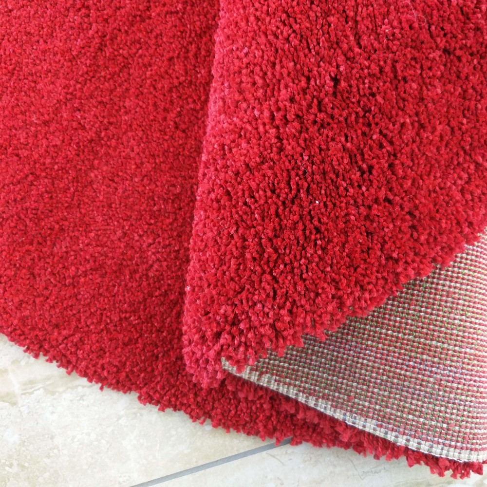 Dywan Nowoczesny Shaggy Cosy Balta Koło 01 - BO - Czerwony Dywan Nowoczesny Shaggy Cosy Balta Koło 01 - BO - Czerwony